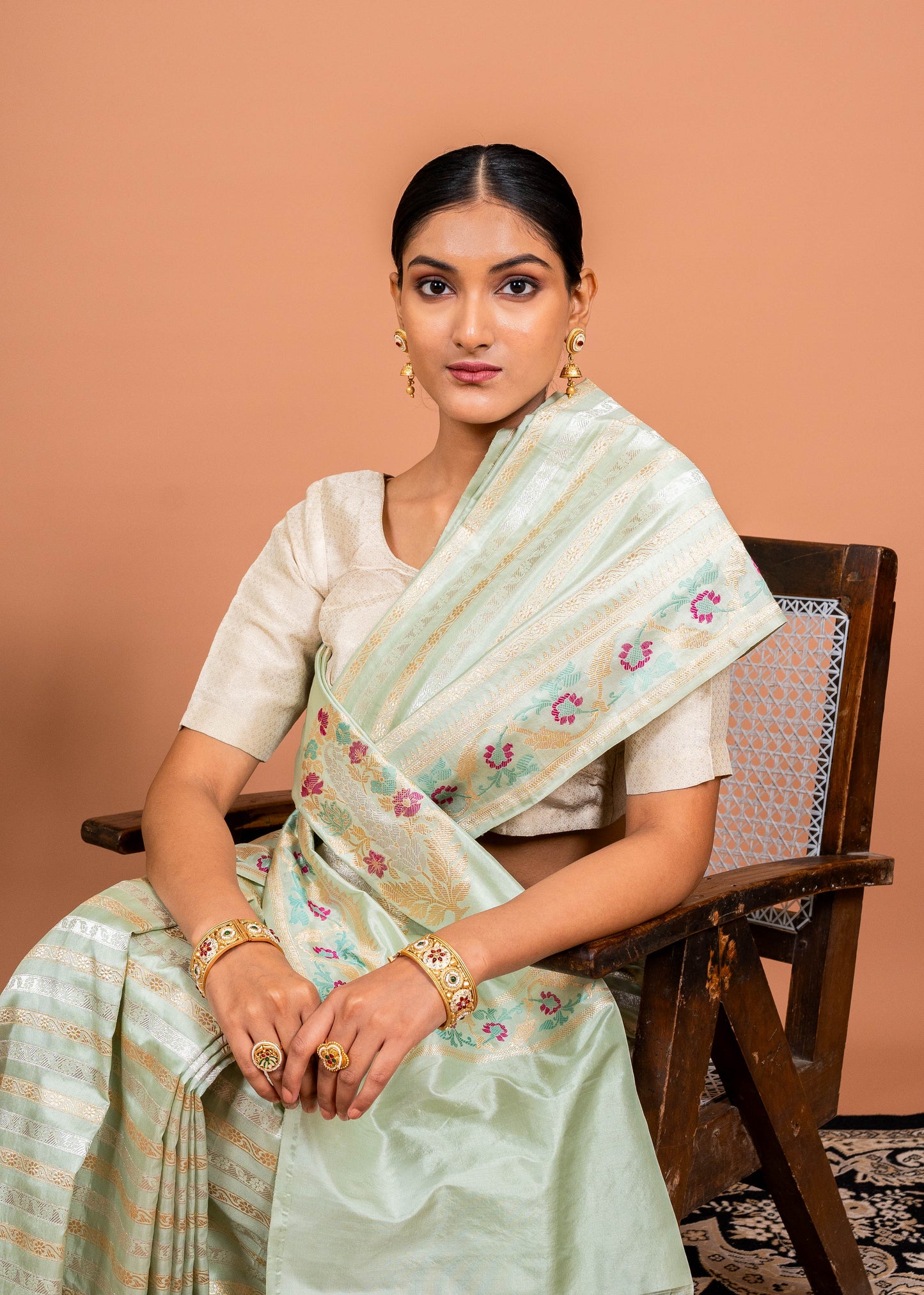 Paisely Pallu Handwoven Banaras Saree
