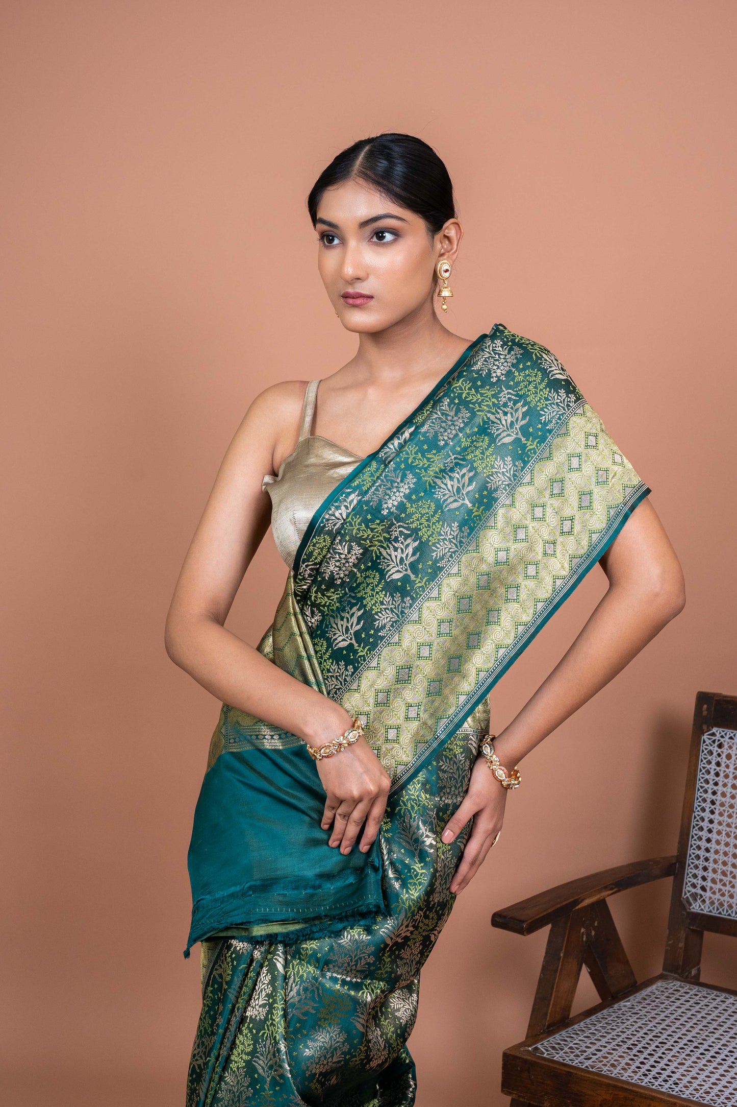 Vrinda Handwoven Banaras Saree