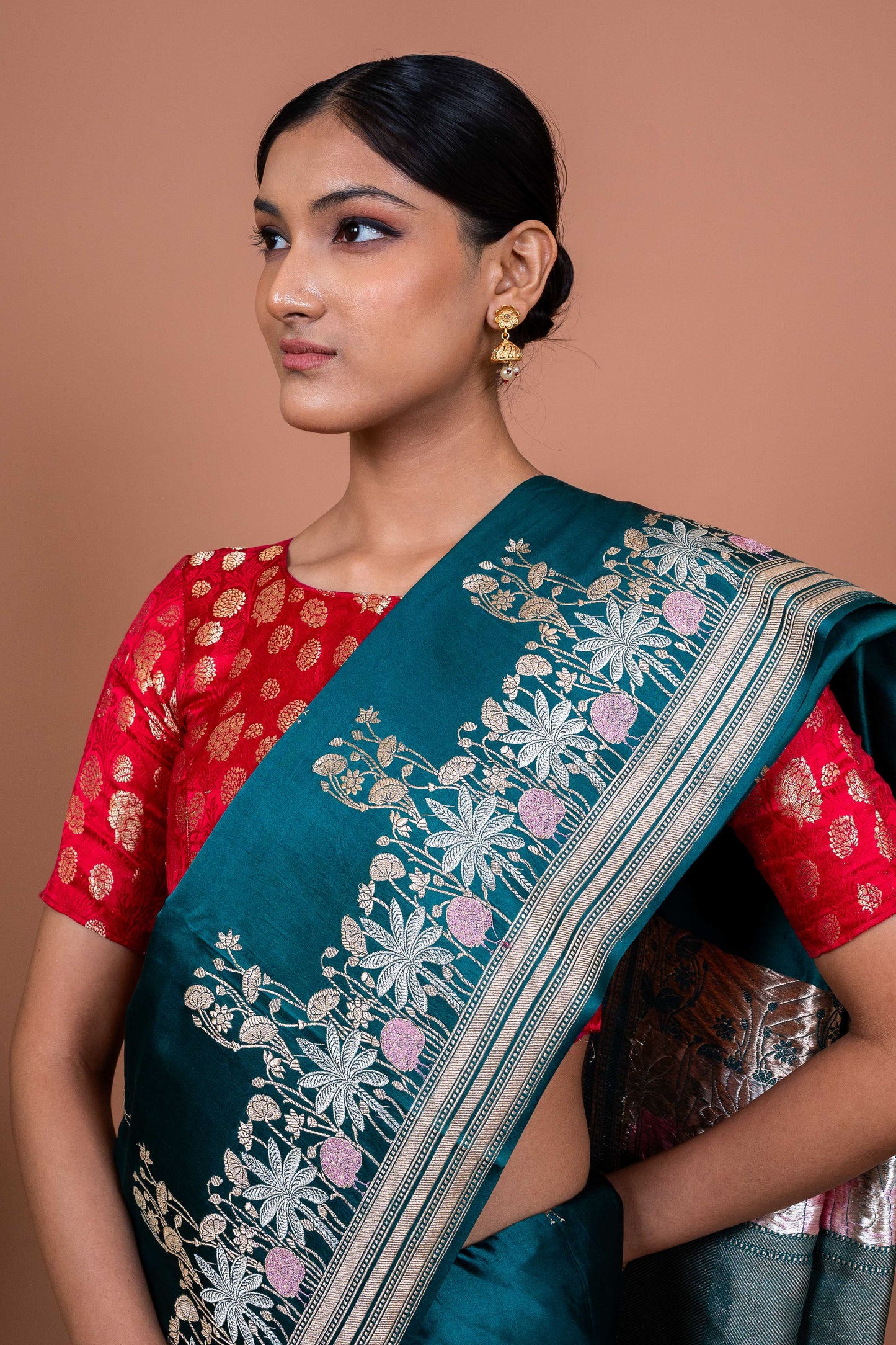 Kamal Border Handwoven Banaras Saree