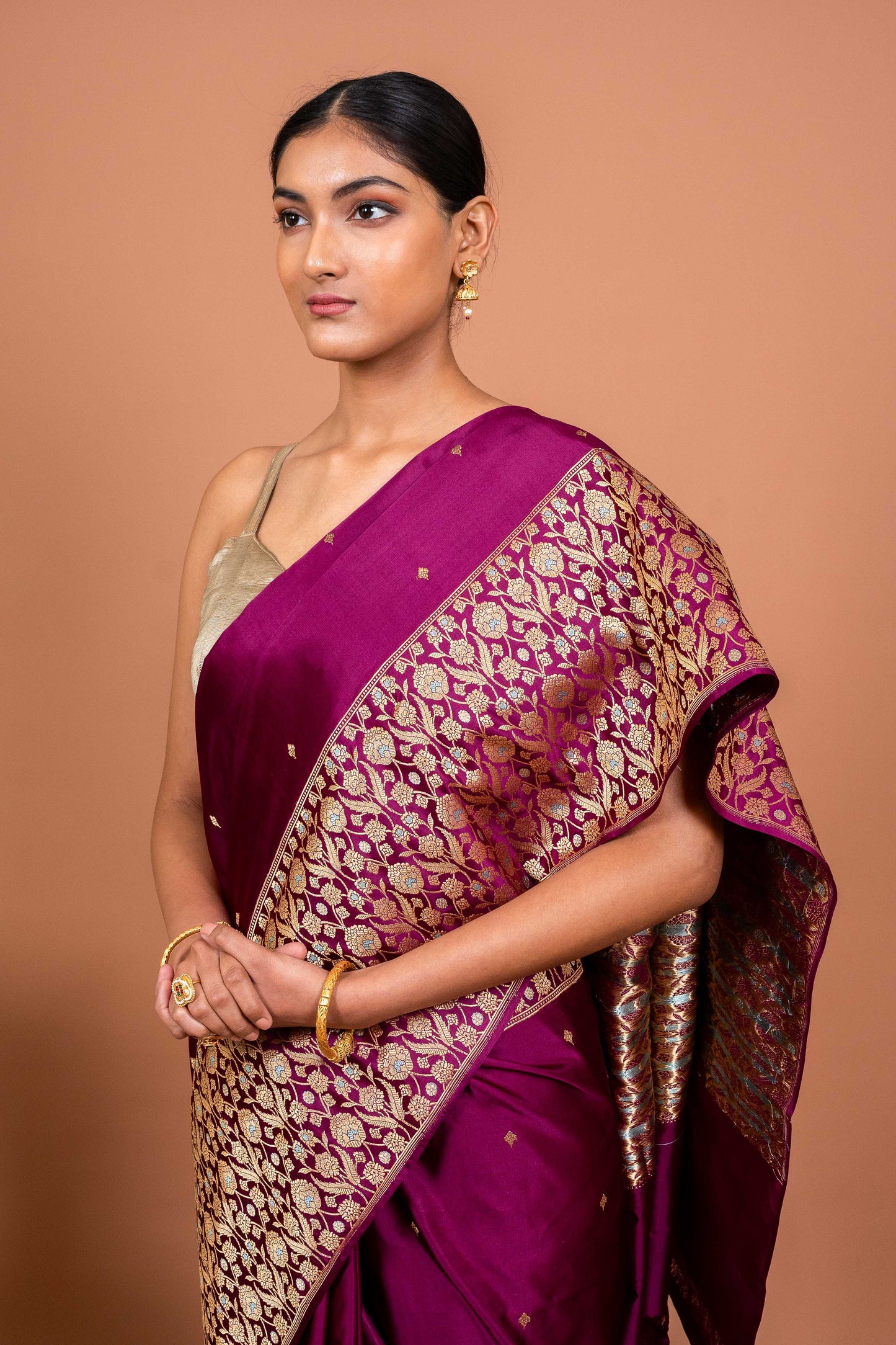 Kadhiyal Handwoven Banaras Saree