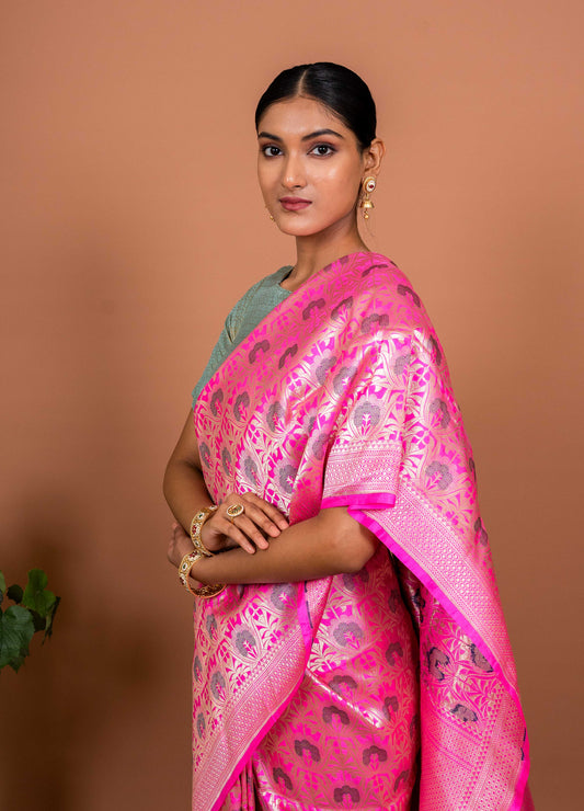 Gul Handwoven Banaras Saree