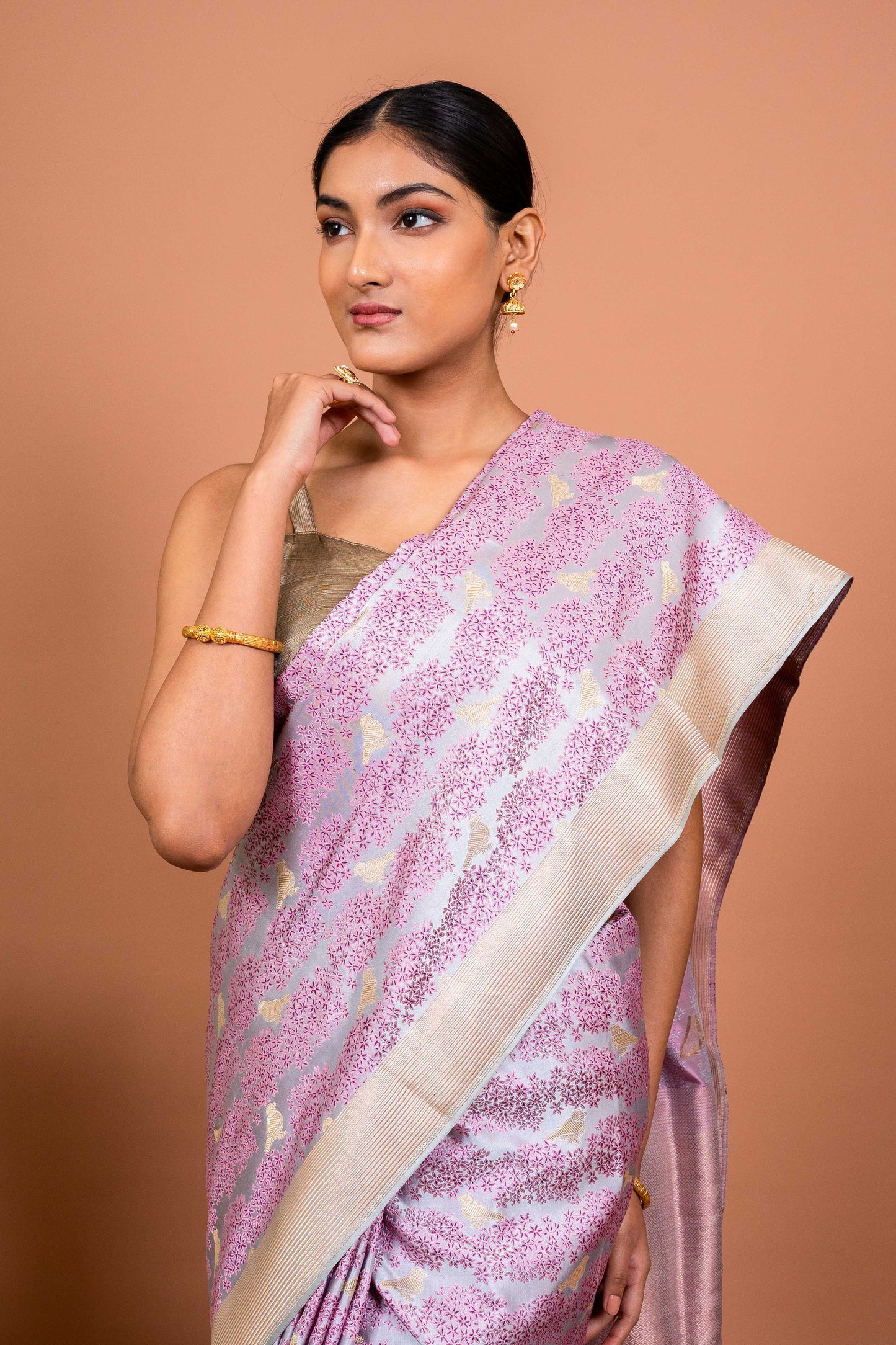 Shikagah tanchhoi Handwoven Banaras Saree