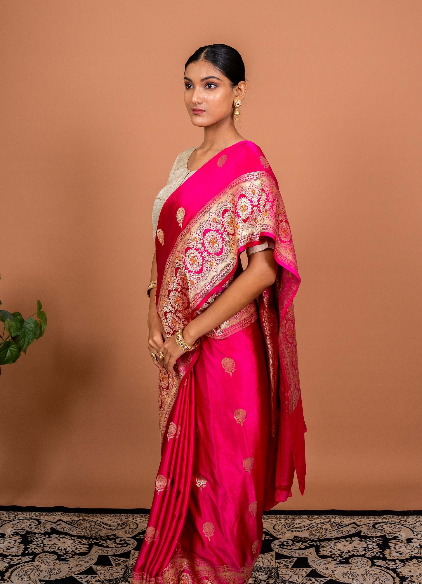 Turkish Boota Handwoven Banaras Saree