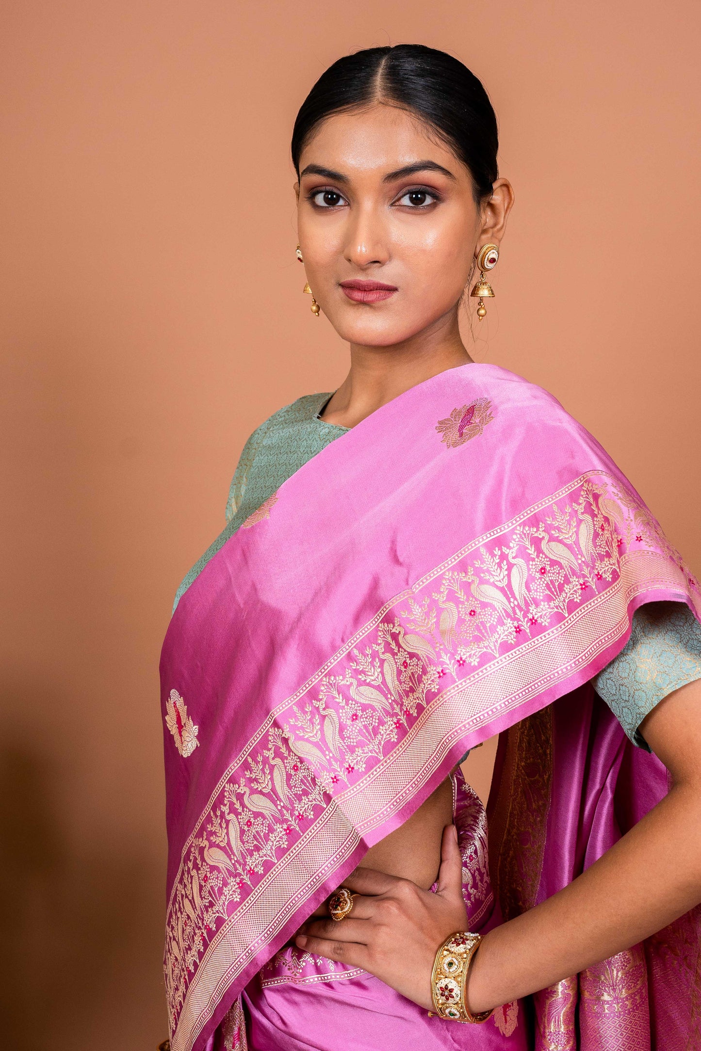 Saras Border Handwoven Banaras Saree