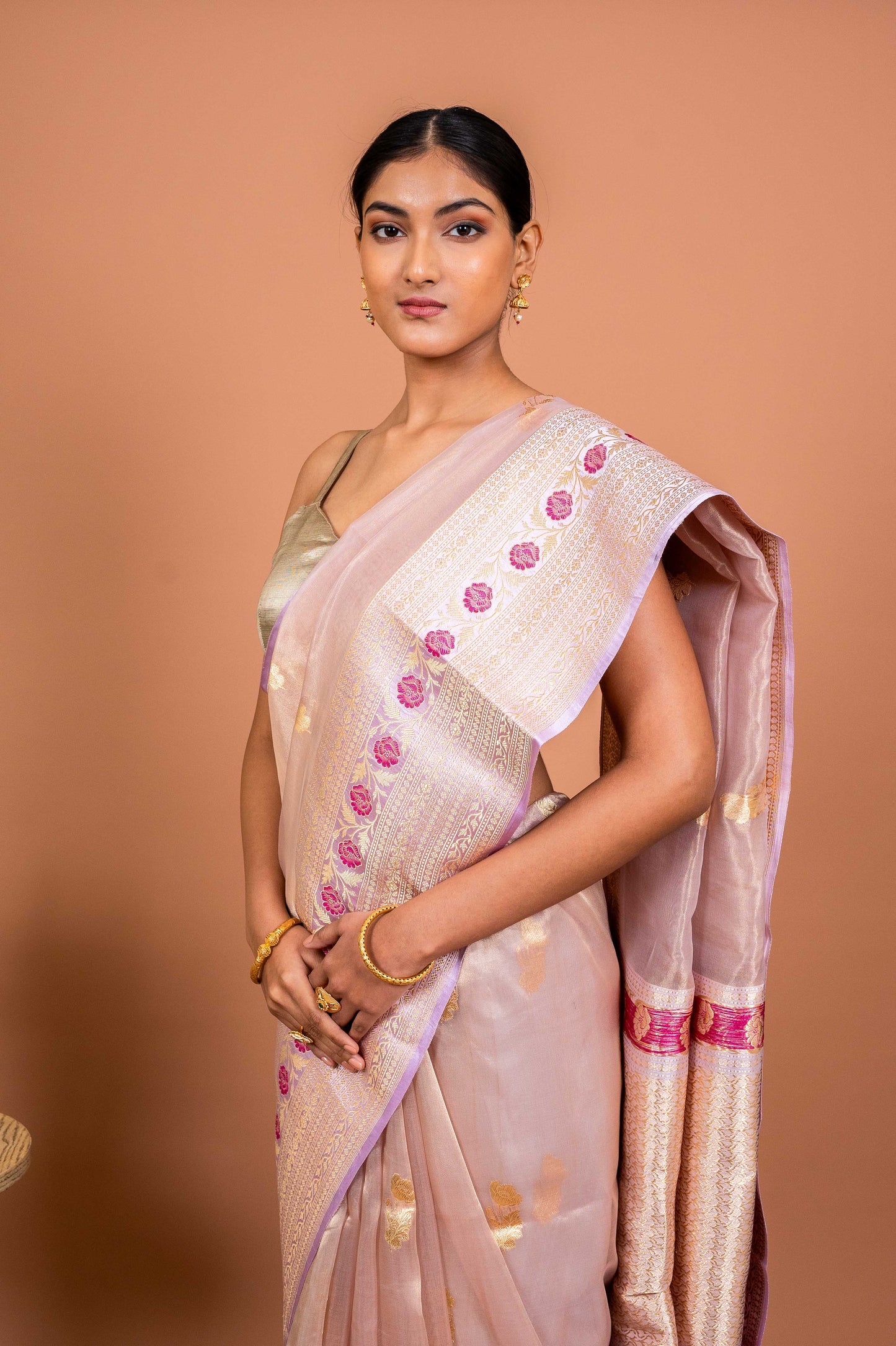 Meenakar Border Handwoven Banaras Saree