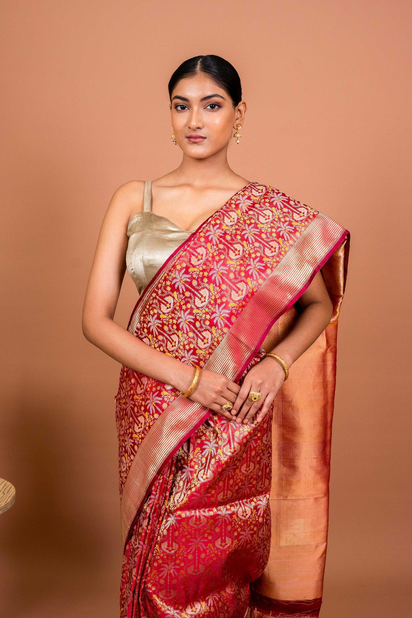 Shikagah tanchhoi Handwoven Banaras Saree