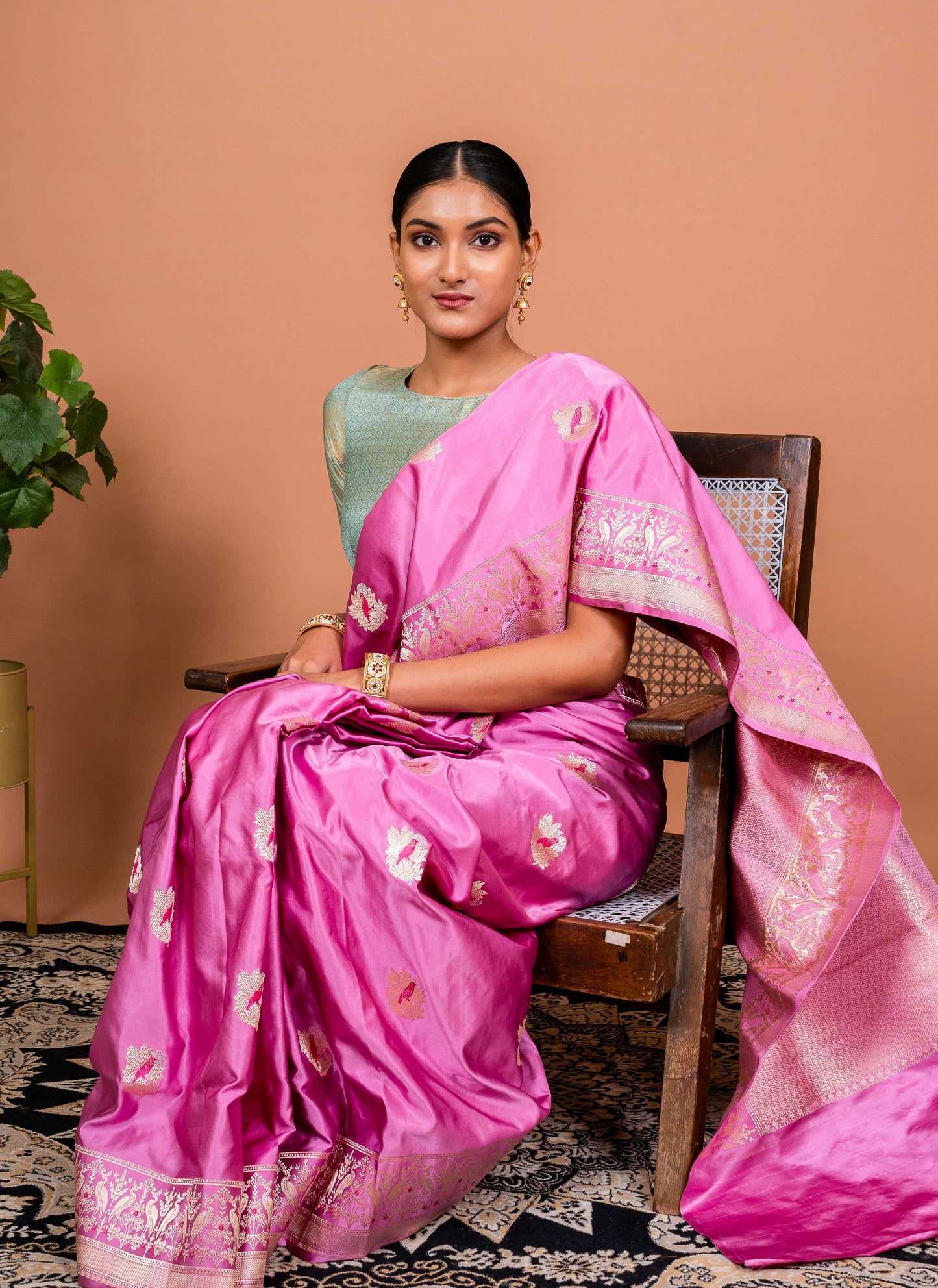 Saras Border Handwoven Banaras Saree