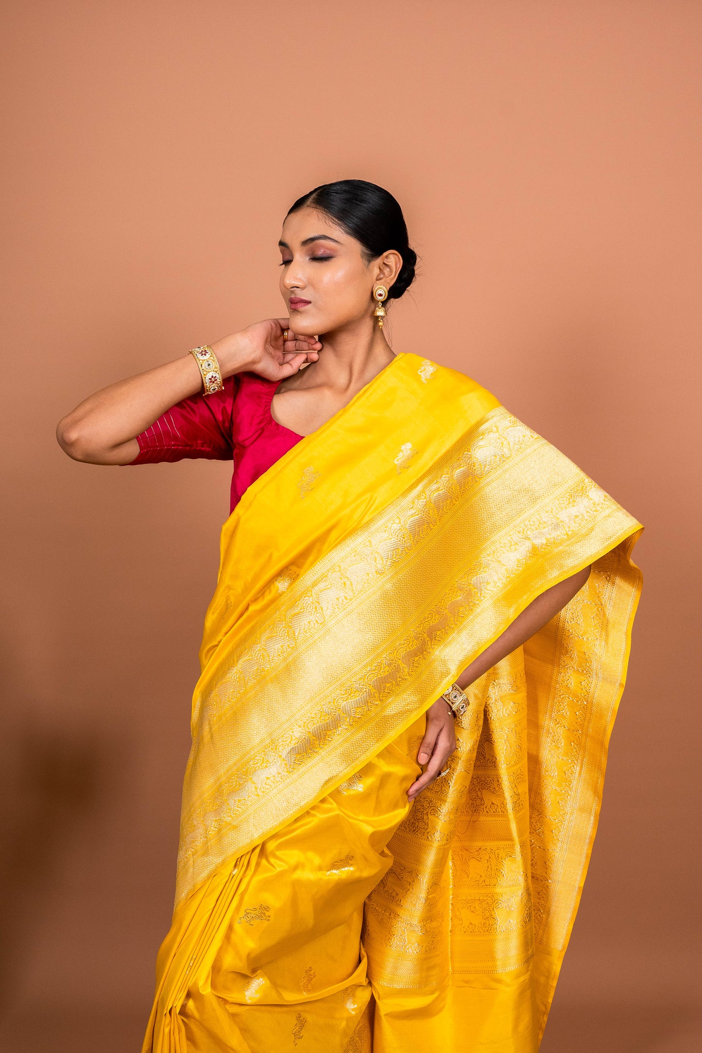 Kadhiyal Handwoven Banaras Saree