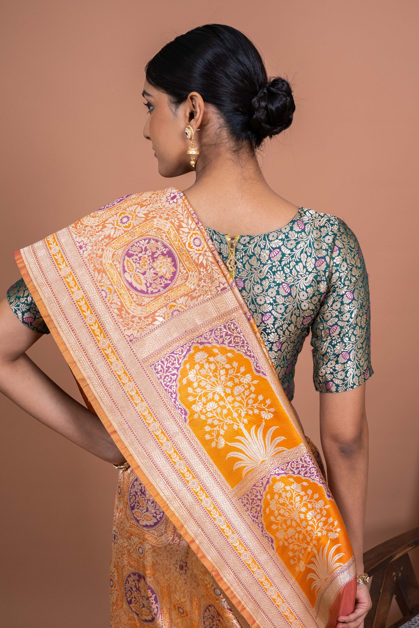 Charbagh Handwoven Banaras Saree