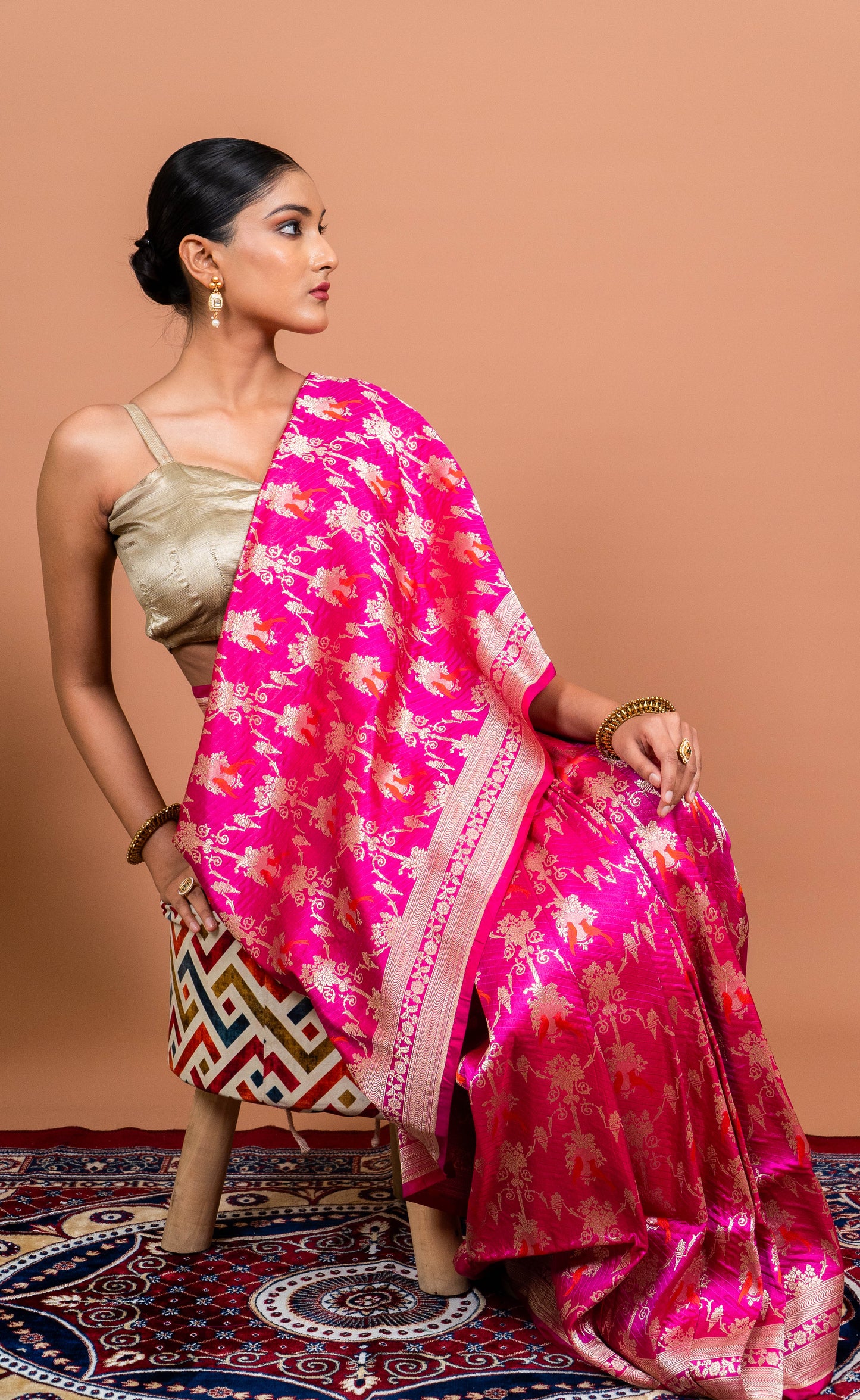 Shikar Gul Handwoven Banaras Saree