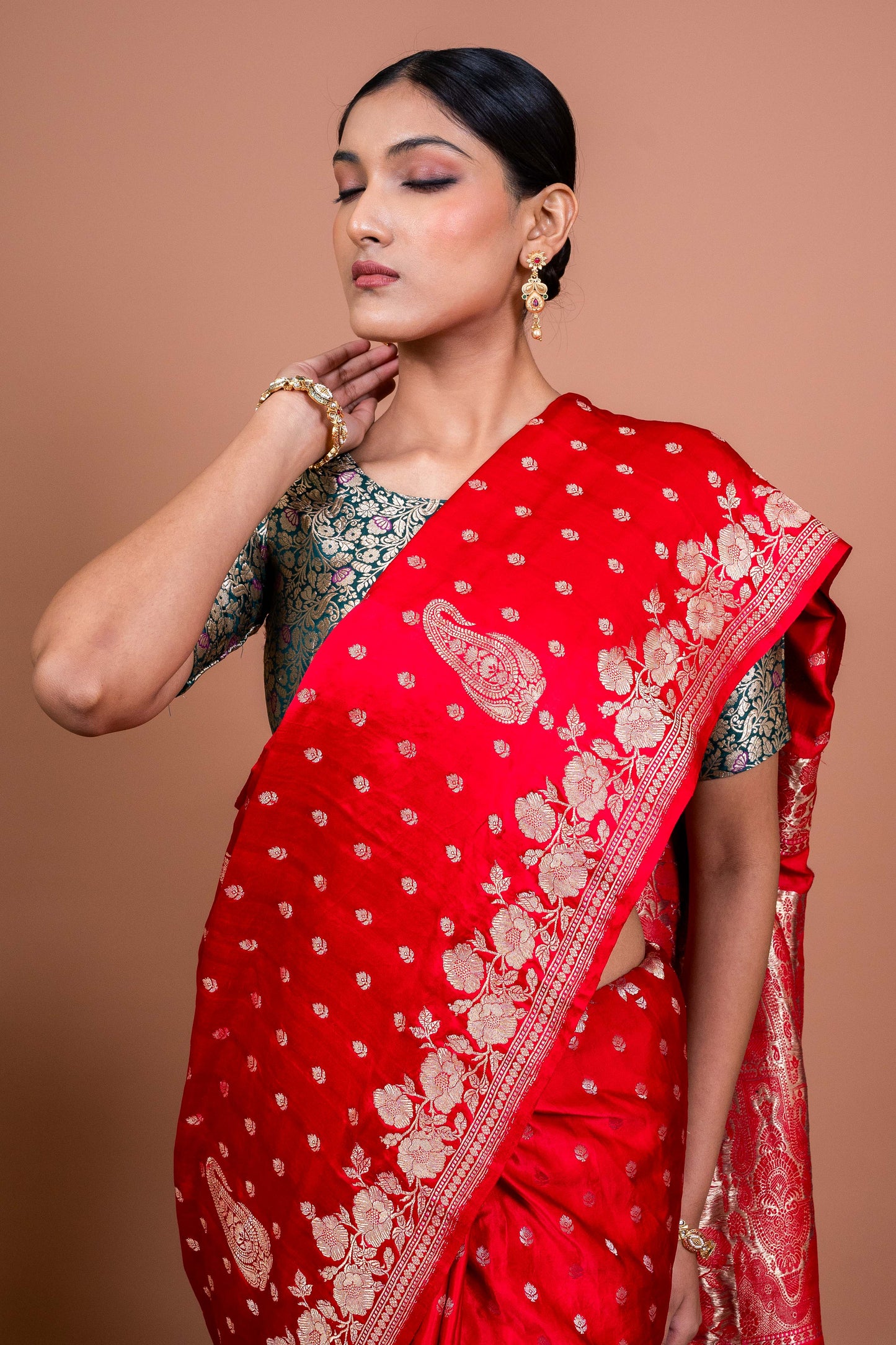 Sabhya Boota Handwoven Banaras Saree