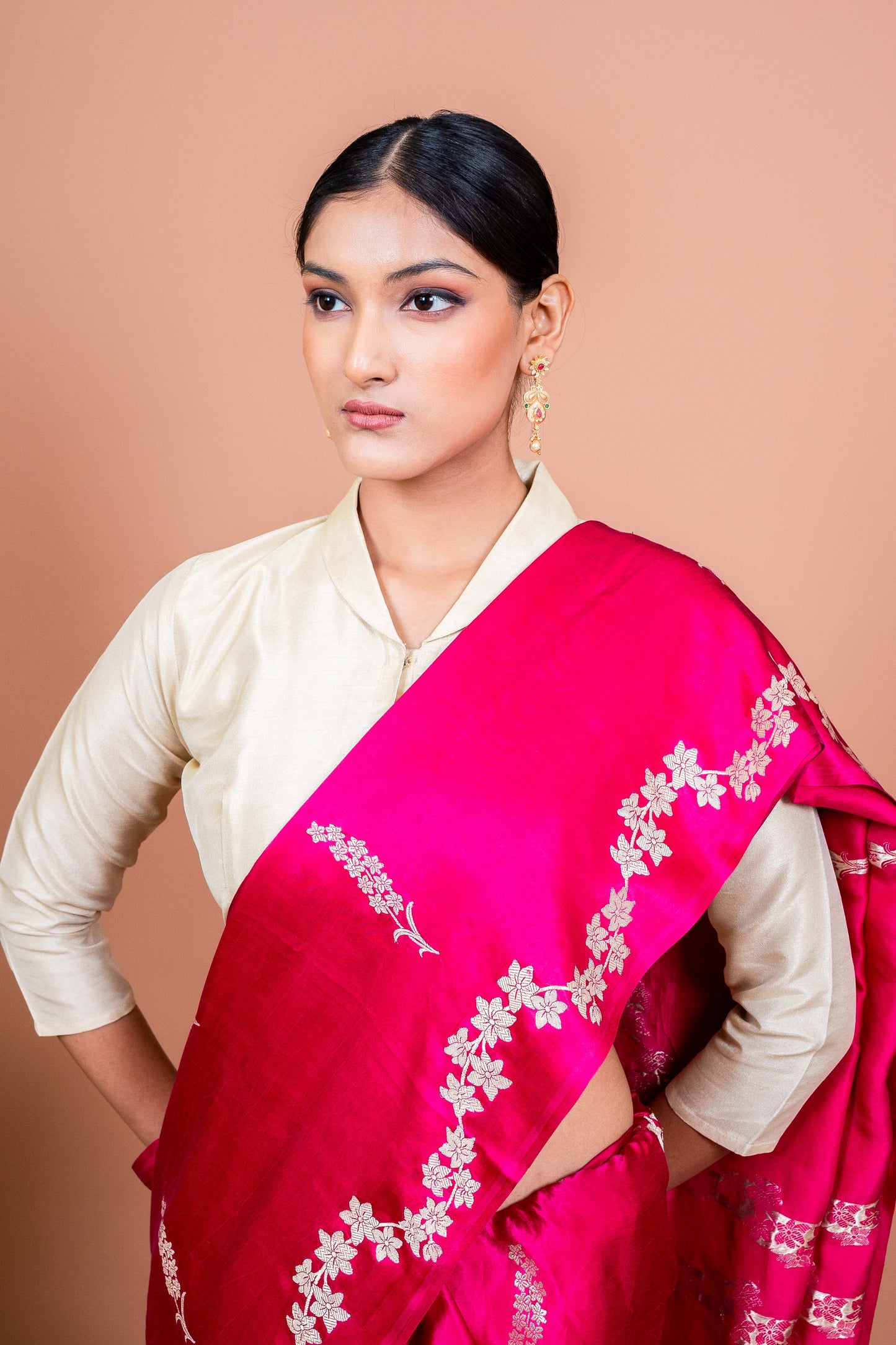 Lehar Boota Handwoven Banaras Saree