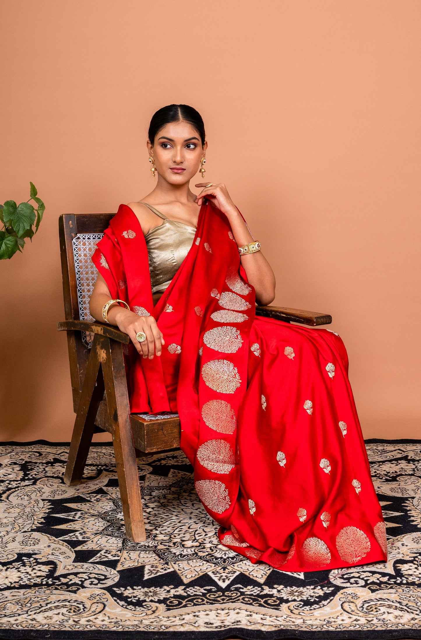 Peepal Handwoven Banaras Saree