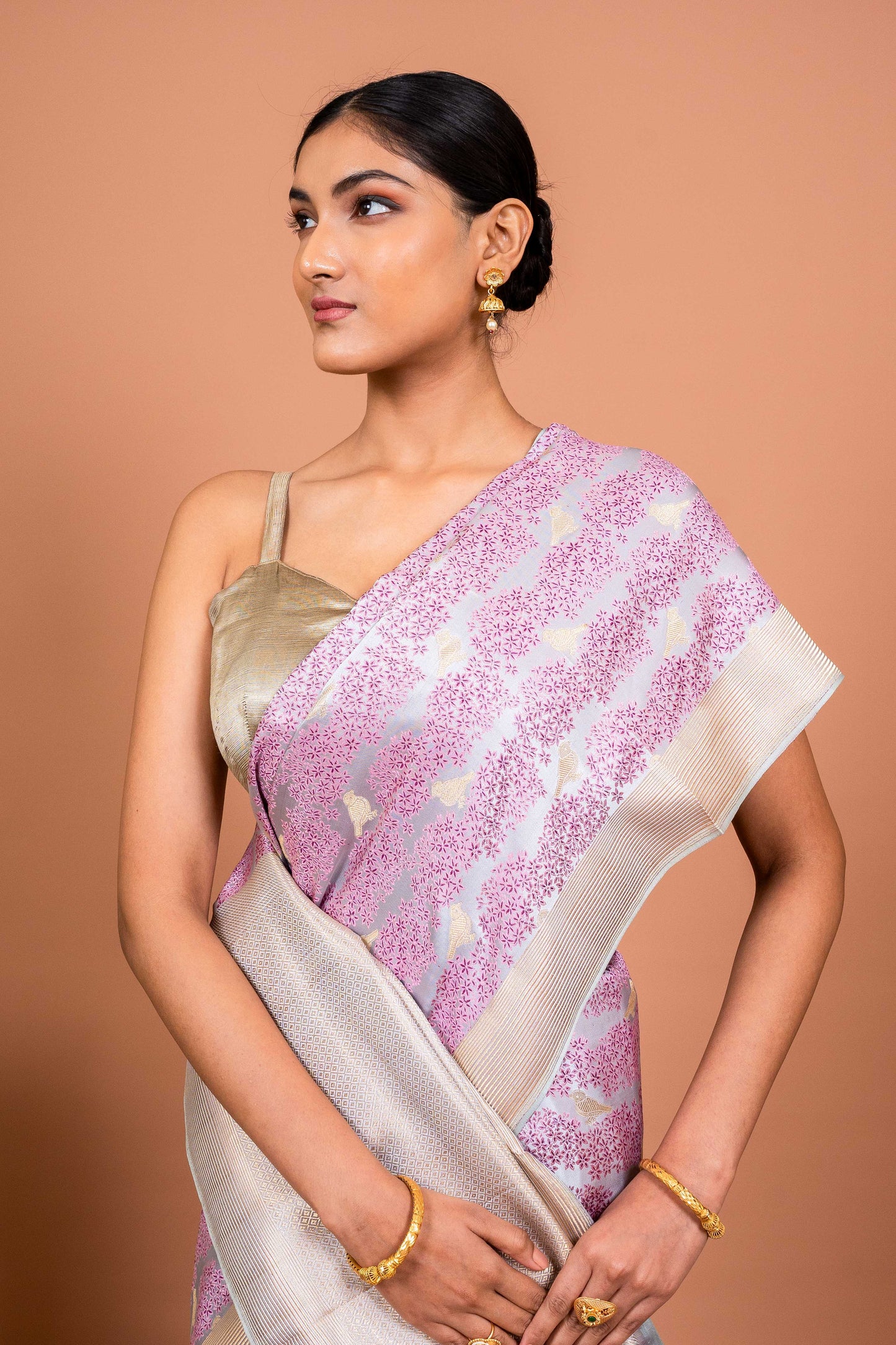 Shikagah tanchhoi Handwoven Banaras Saree