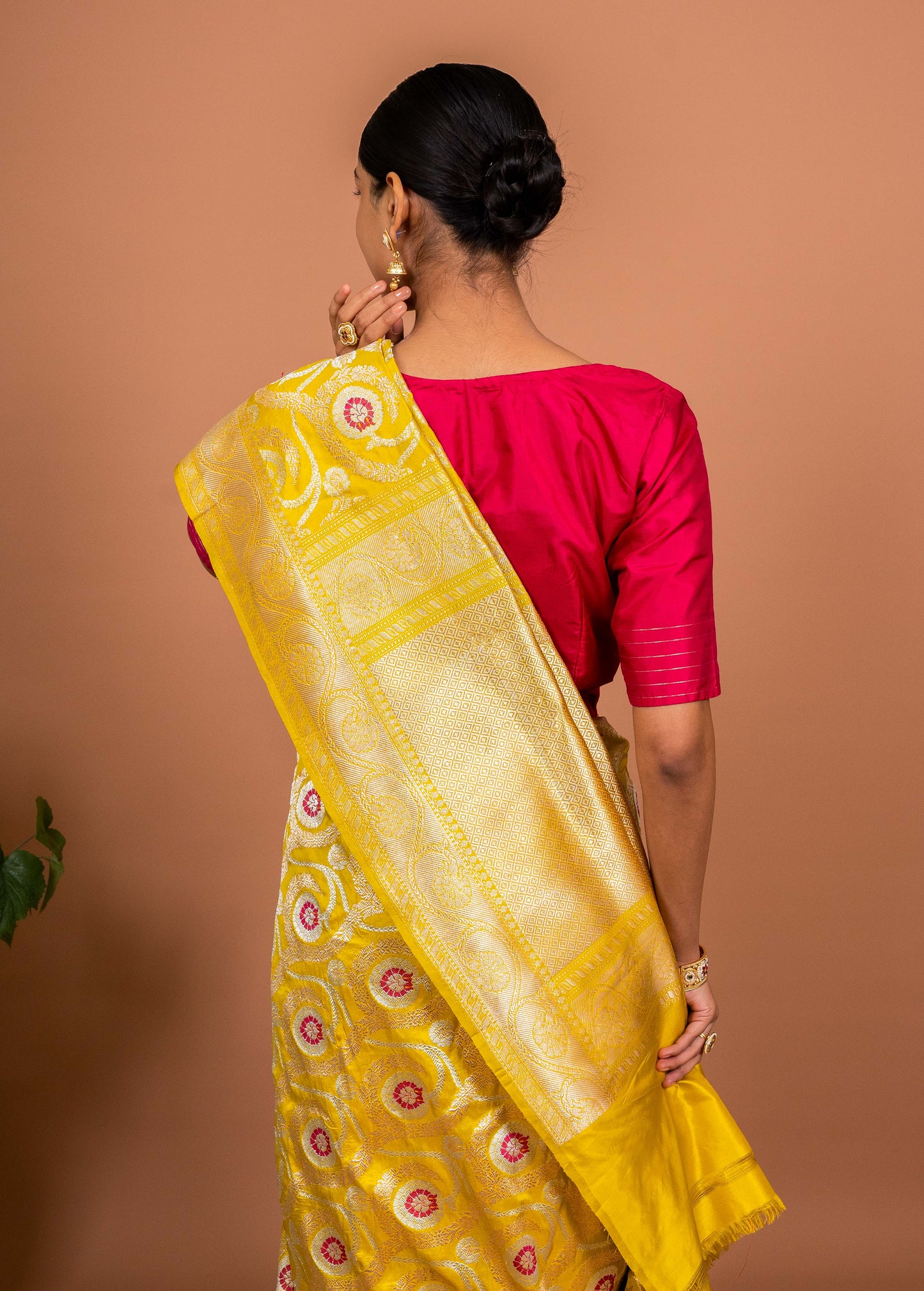 Kaner Jaal Handwoven Banaras Saree