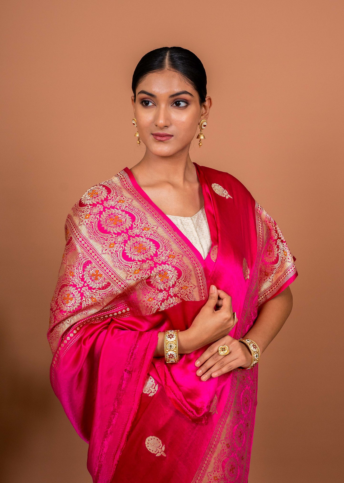 Turkish Boota Handwoven Banaras Saree