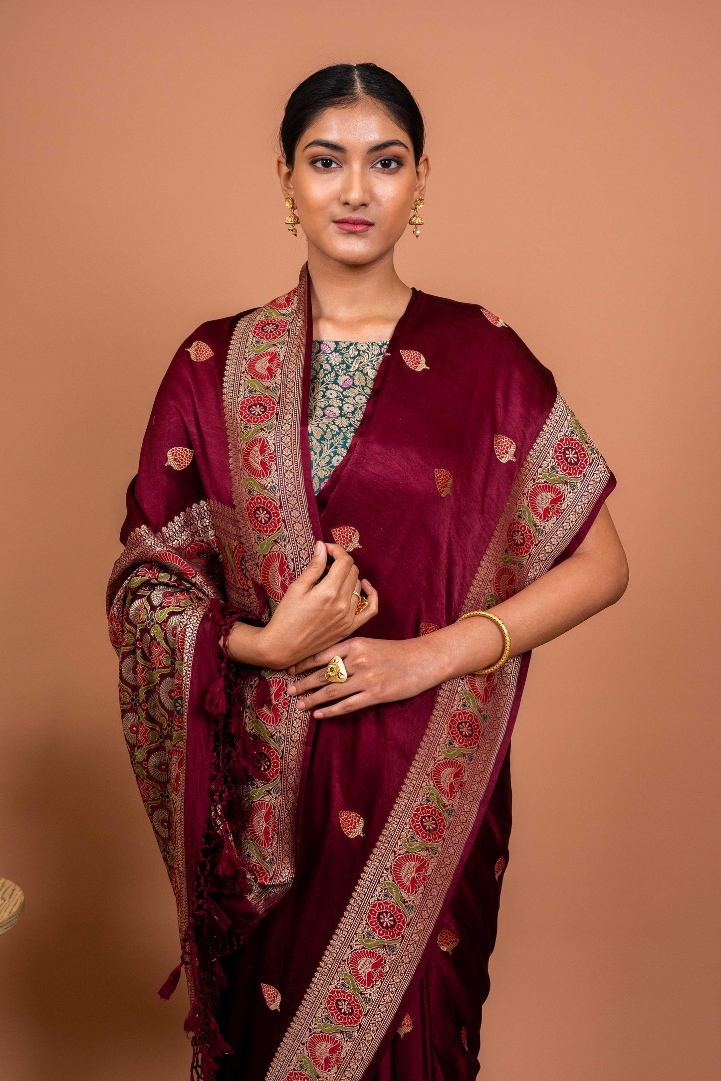 Ashawali Border Handwoven Banaras Saree