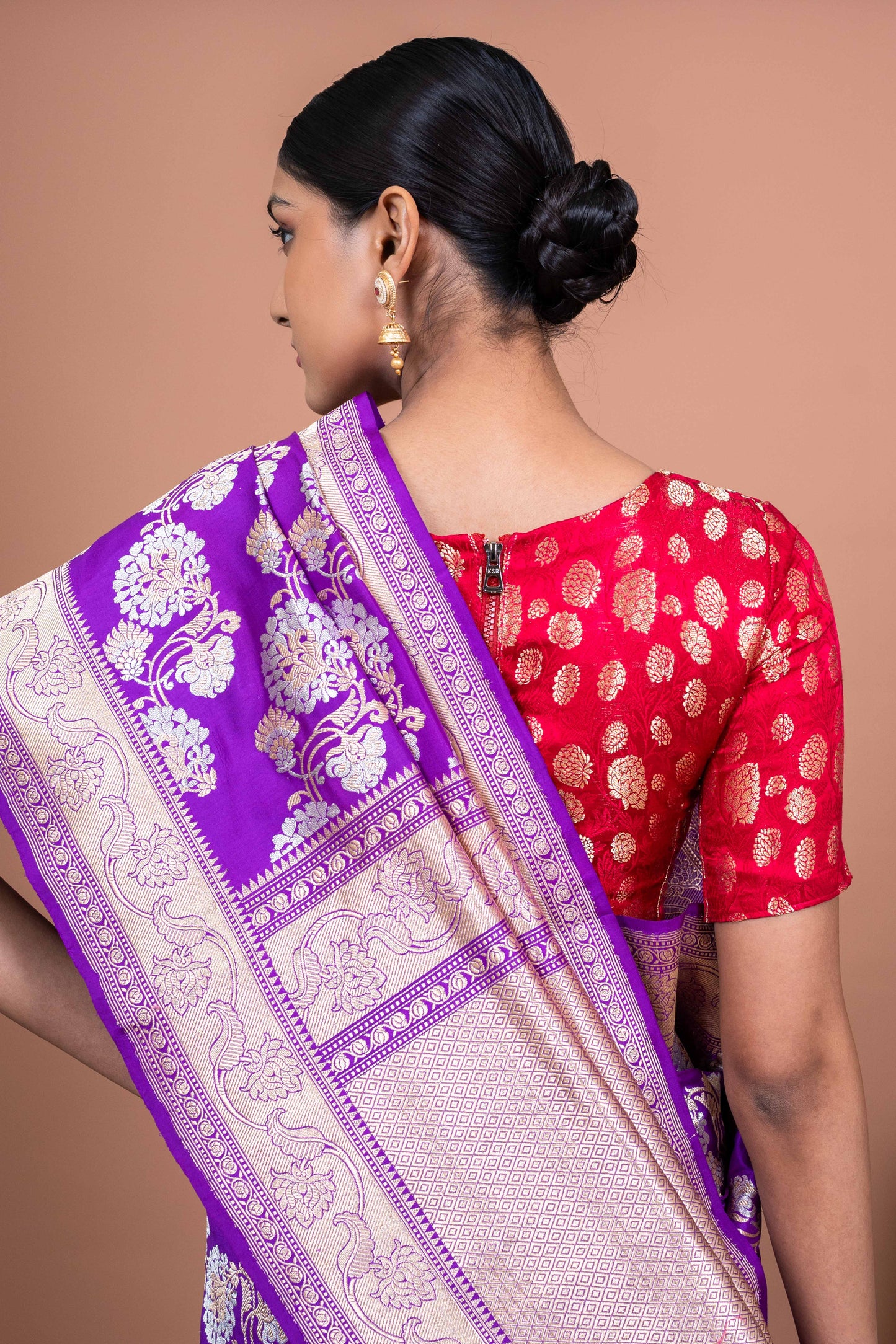 Paan Jaal Handwoven Banaras Saree