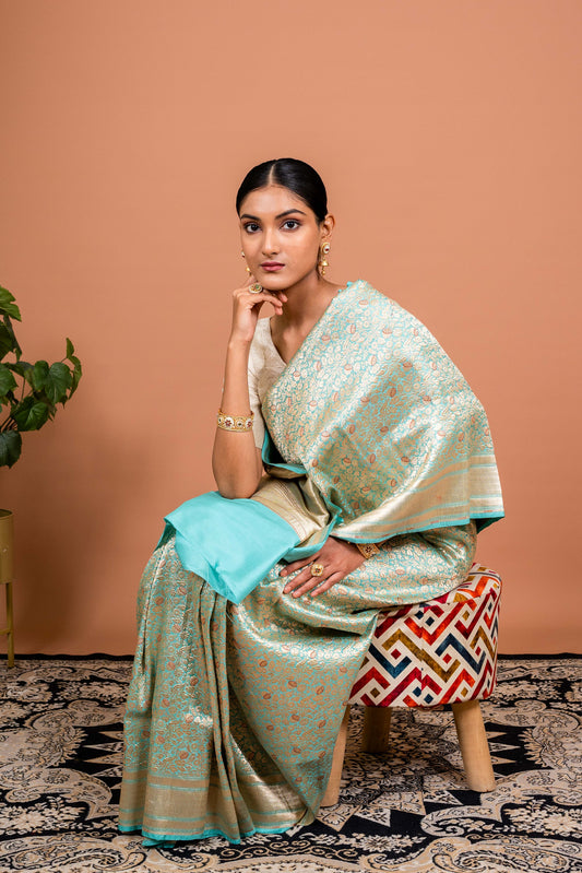 Gulbagh Handwoven Banaras Saree