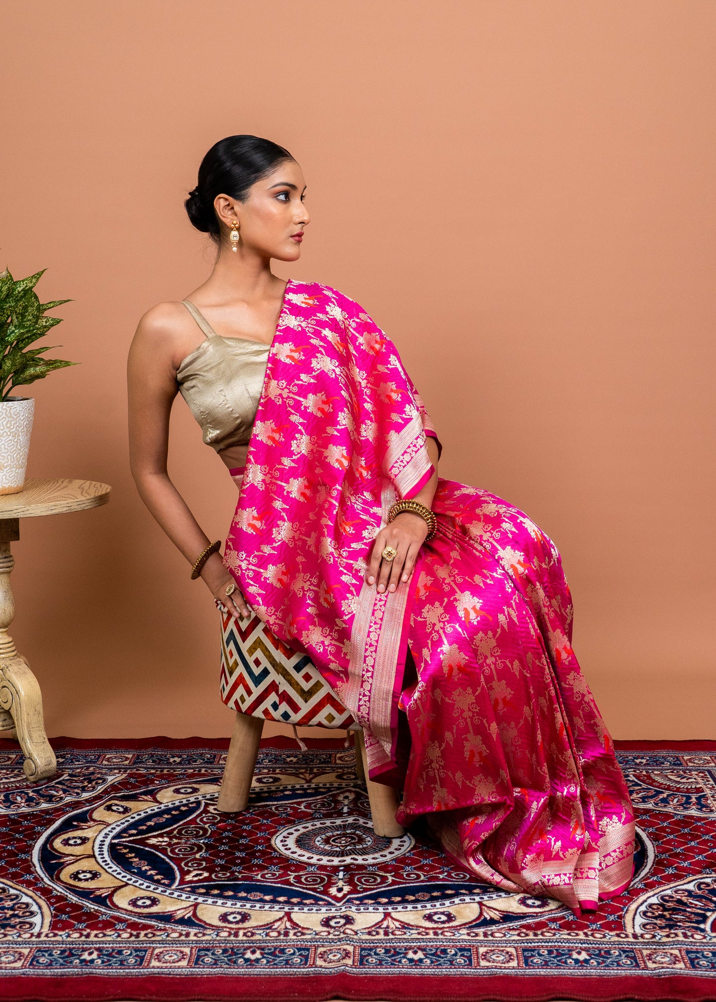 Shikar Gul Handwoven Banaras Saree