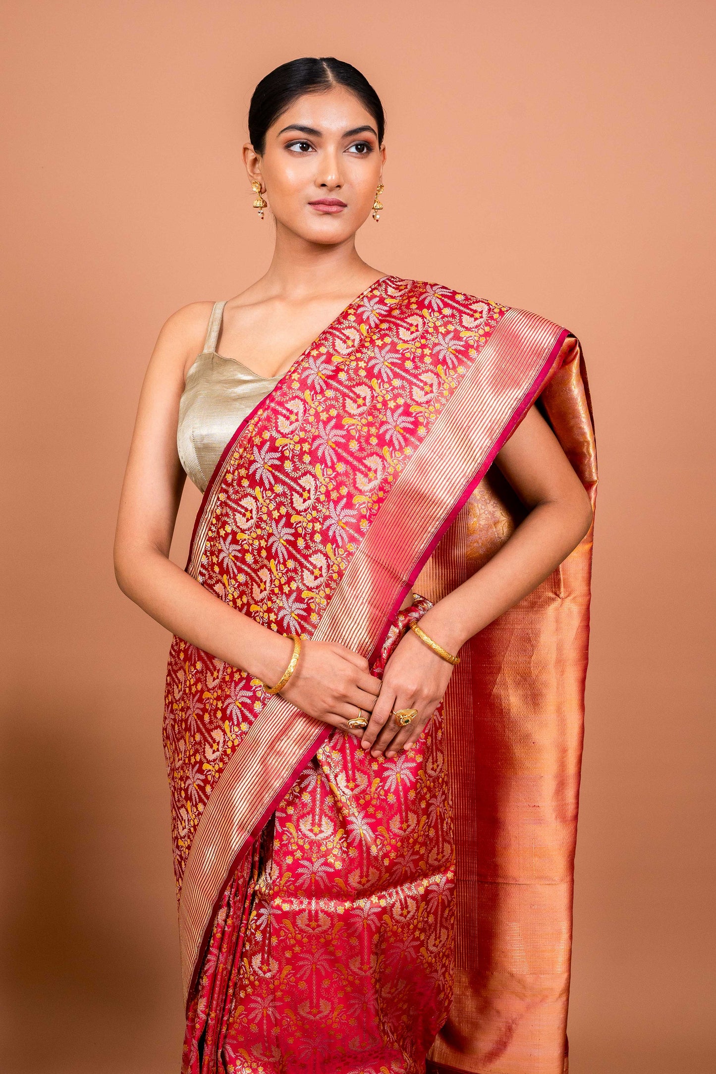 Shikagah tanchhoi Handwoven Banaras Saree