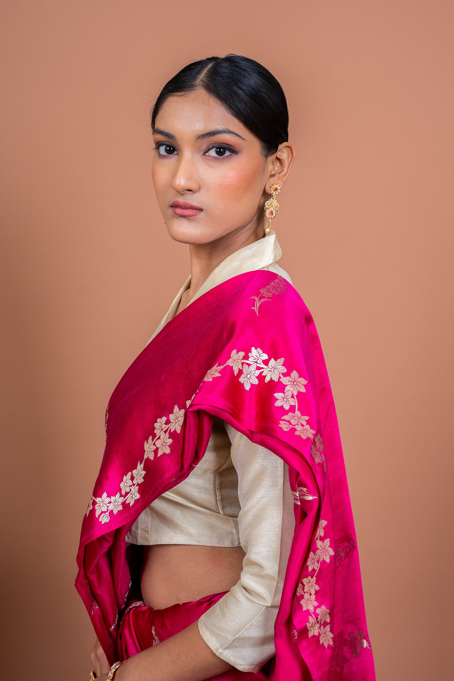 Lehar Boota Handwoven Banaras Saree