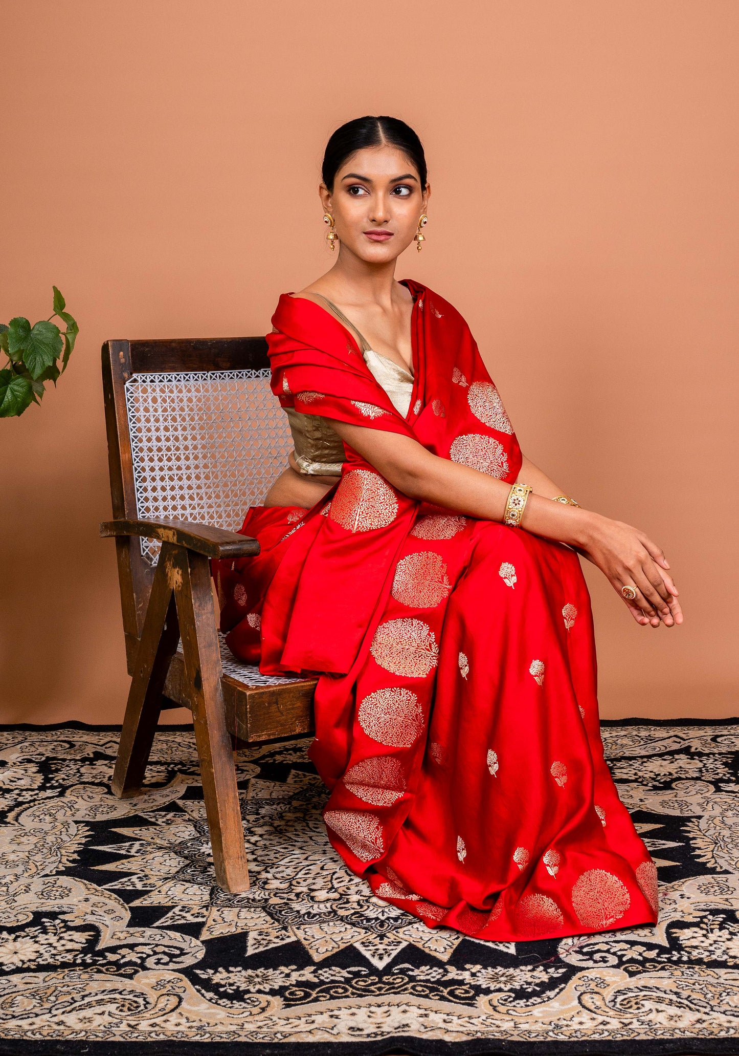 Peepal Handwoven Banaras Saree