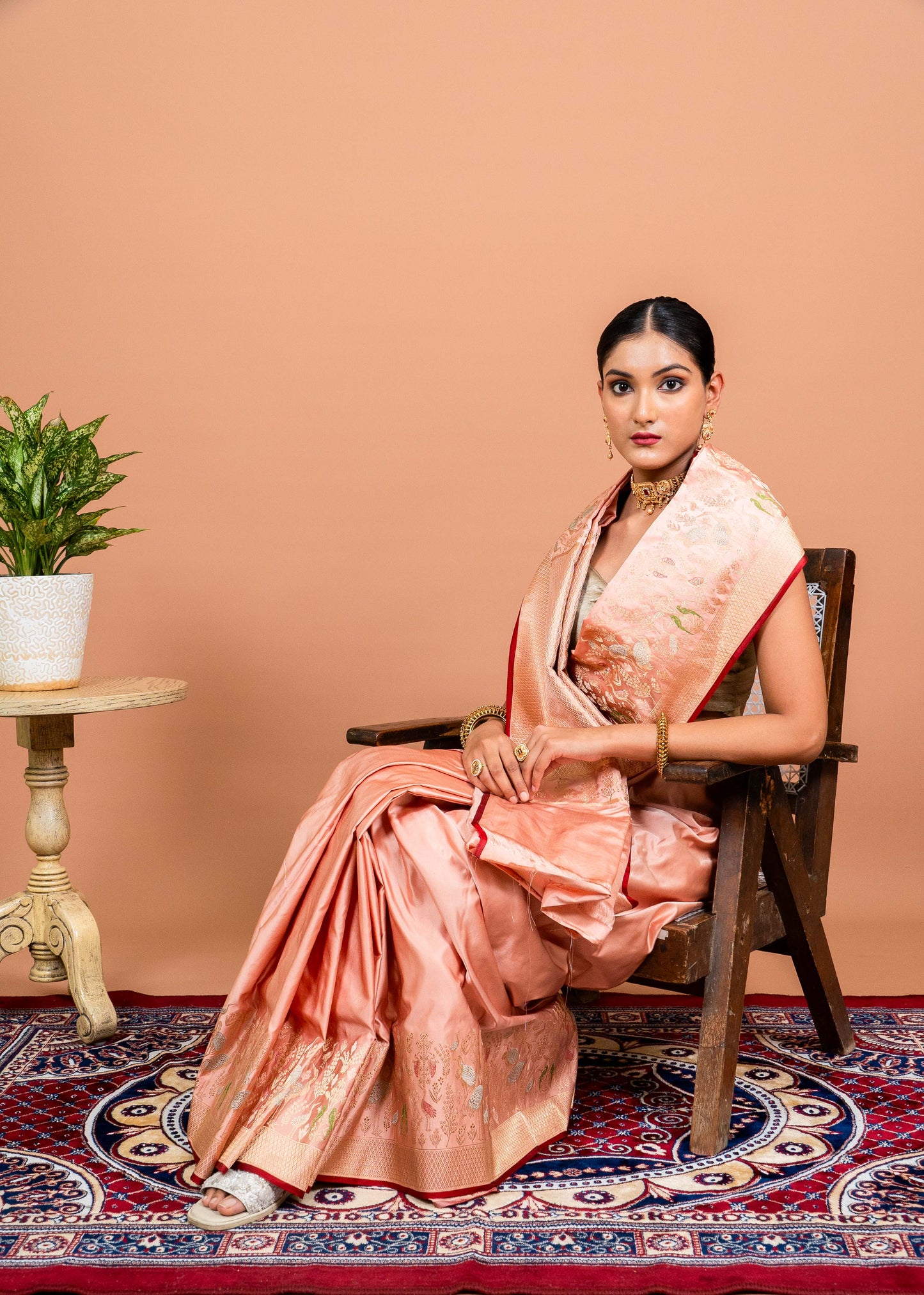 Meenakar Border Handwoven Banaras Saree