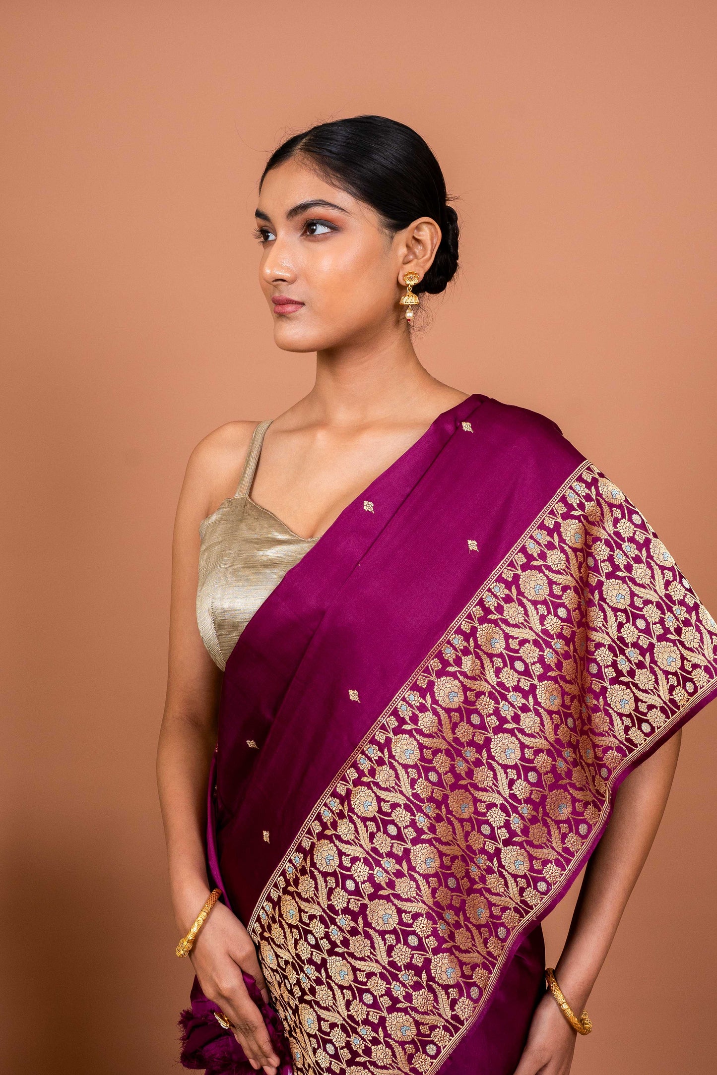 Kadhiyal Handwoven Banaras Saree