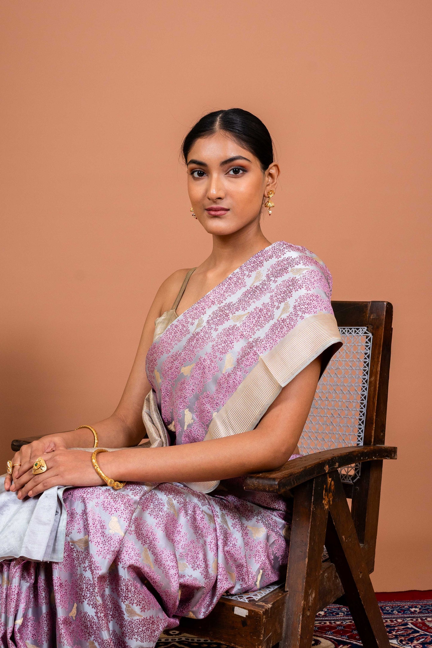 Shikagah tanchhoi Handwoven Banaras Saree