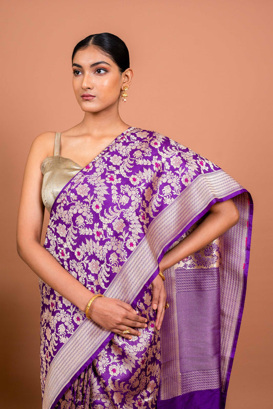 Gul Handwoven Banaras saree