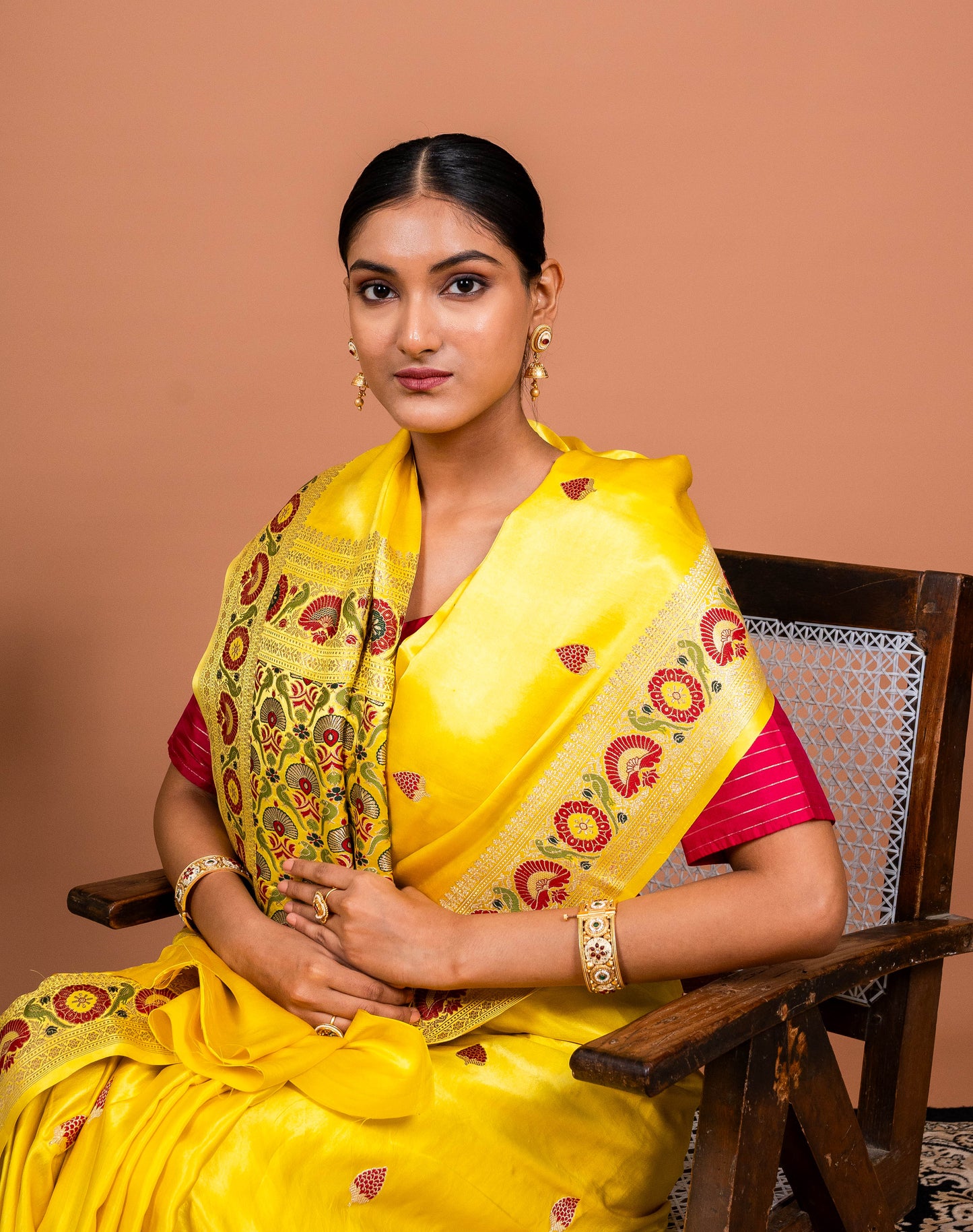 Ashawali Border Handwoven Banaras Saree