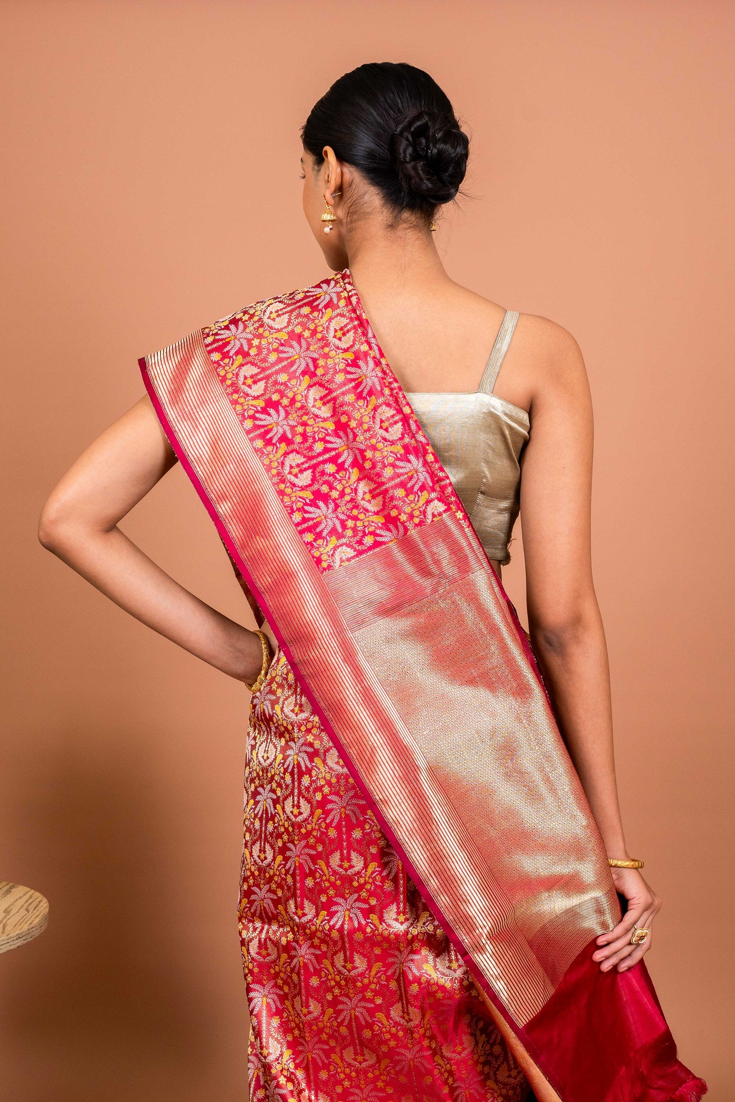 Shikagah tanchhoi Handwoven Banaras Saree