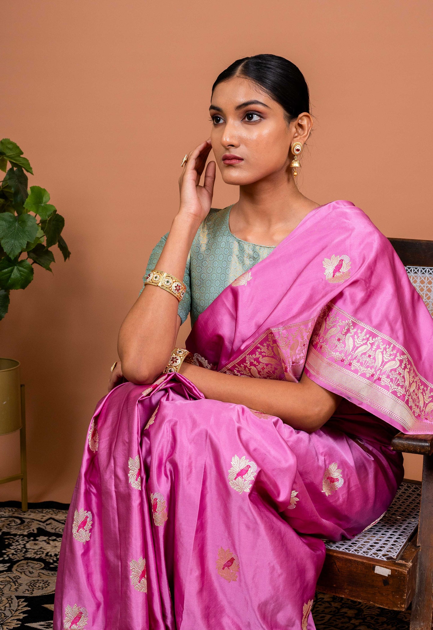 Saras Border Handwoven Banaras Saree