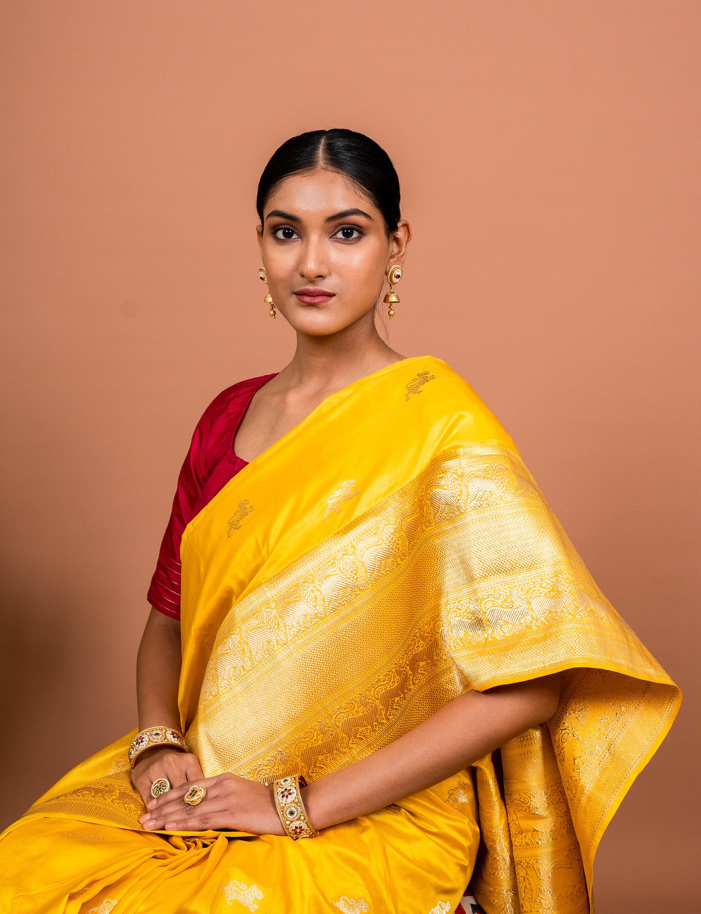 Kadhiyal Handwoven Banaras Saree