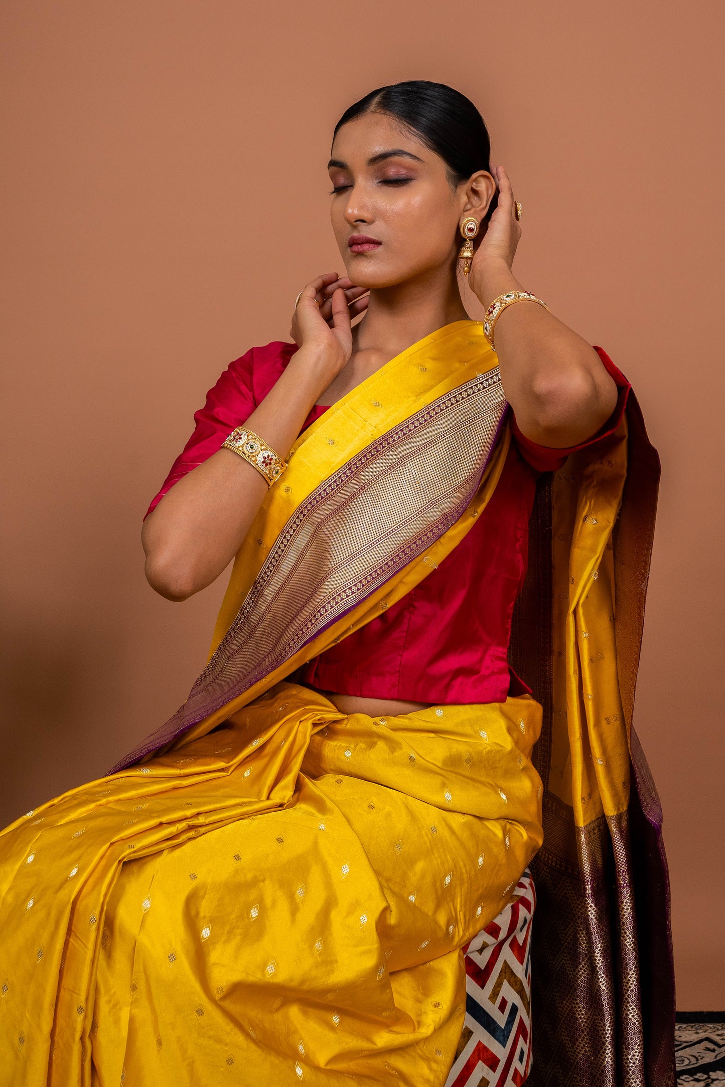 Kadhiyal Handwoven Banaras Saree