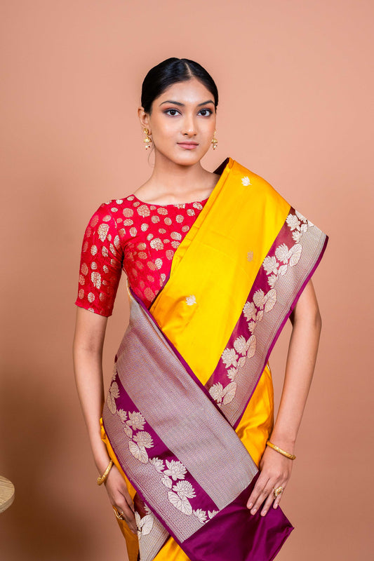 Kirti Border Handwoven Banaras Saree