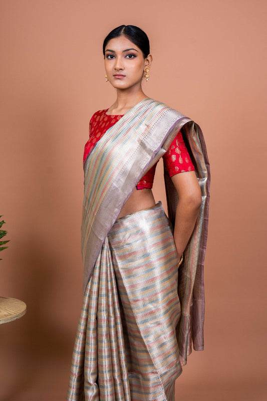 Satrangi Handwoven Banaras Saree