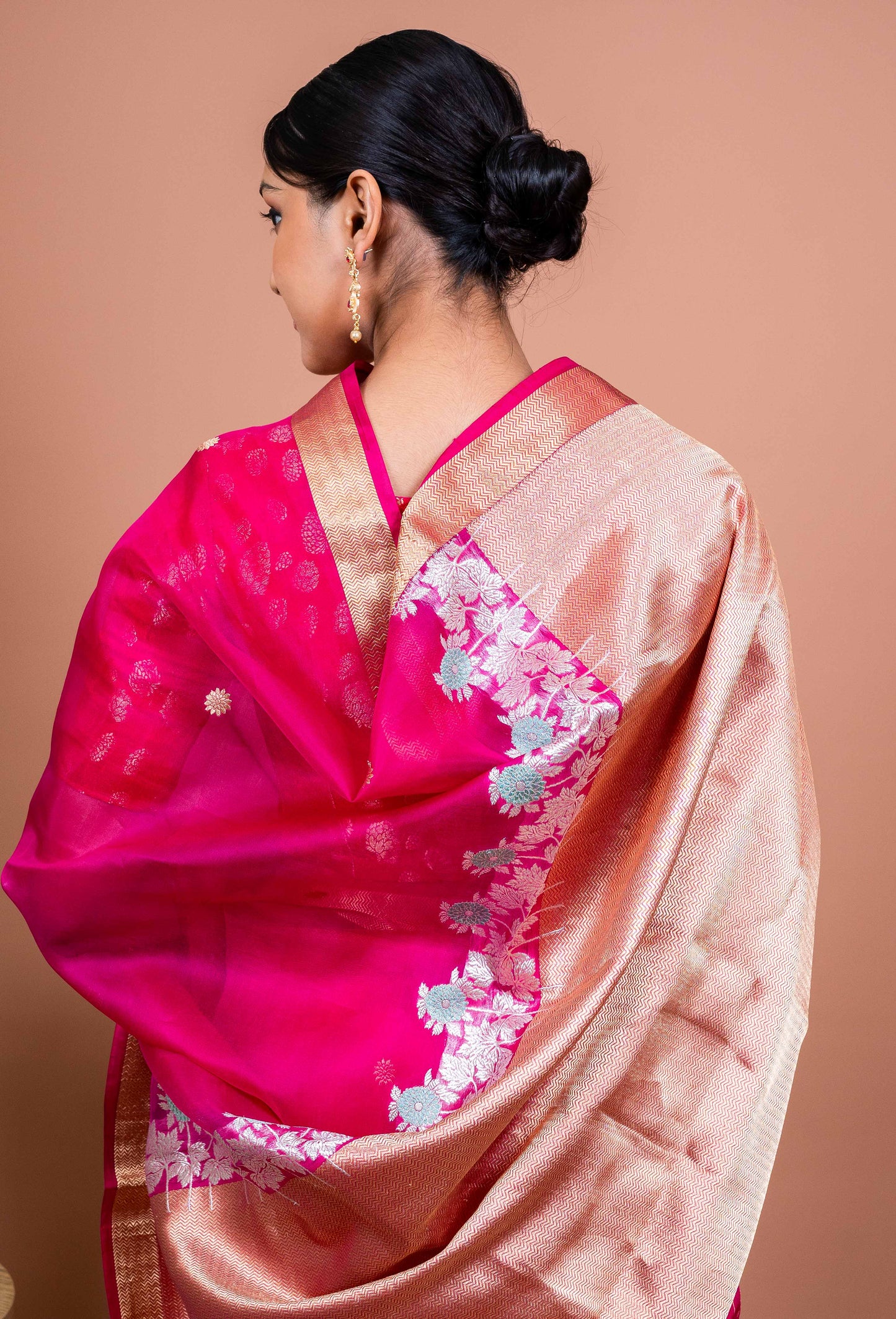 Kaleel Border Handwoven Banaras Saree