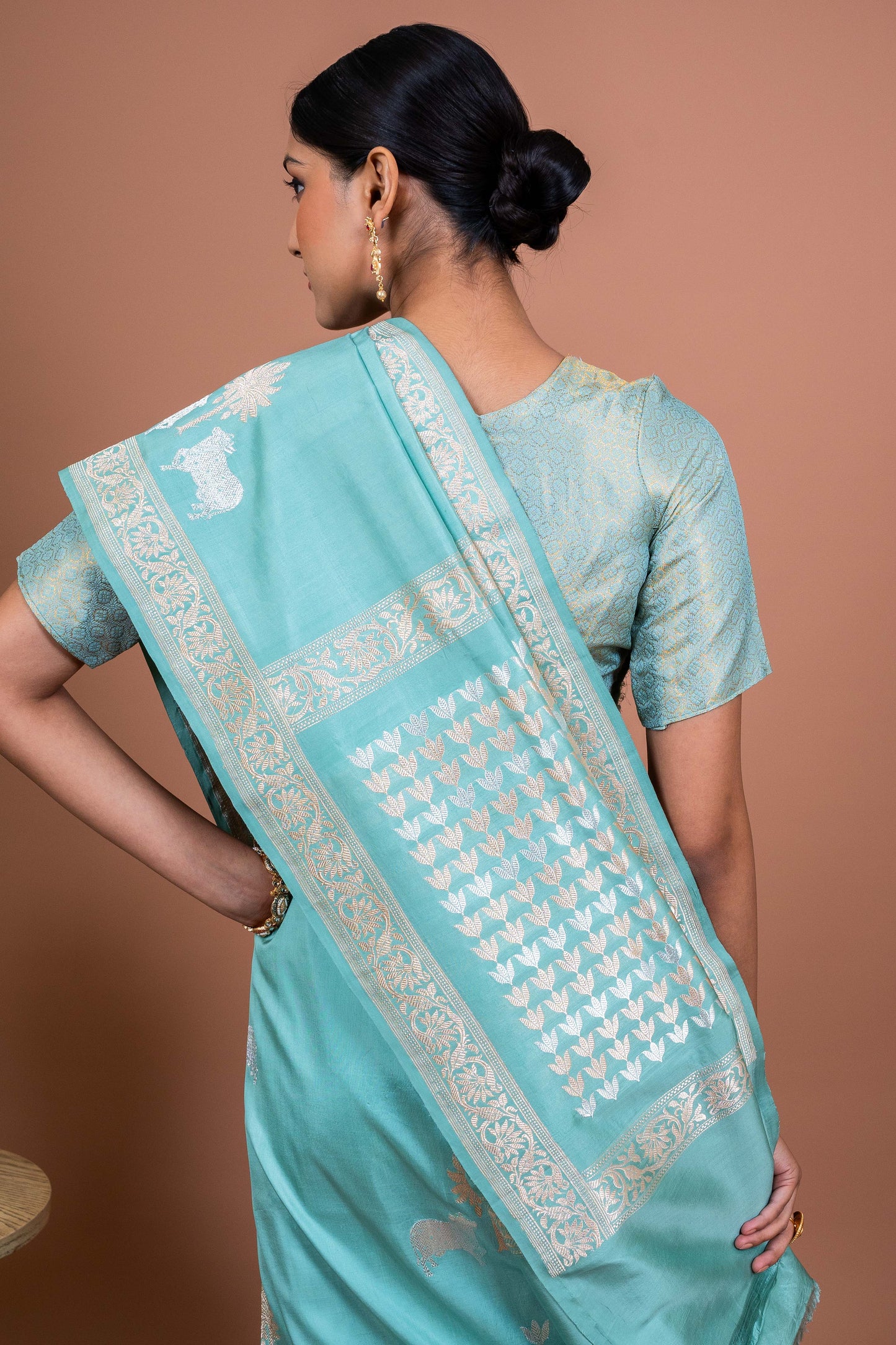 Pichhwai Handwoven Banaras Saree