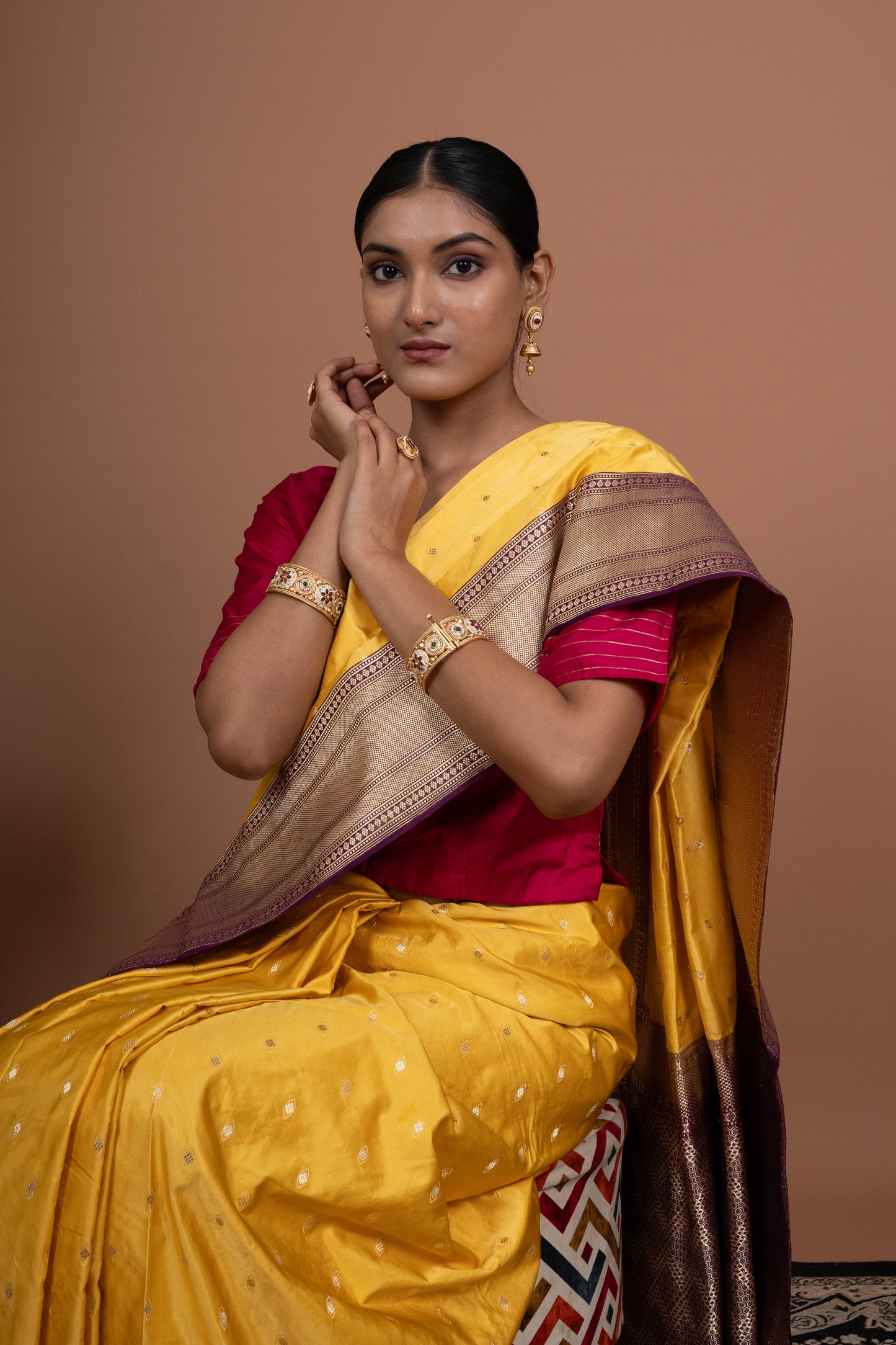 Kadhiyal Handwoven Banaras Saree
