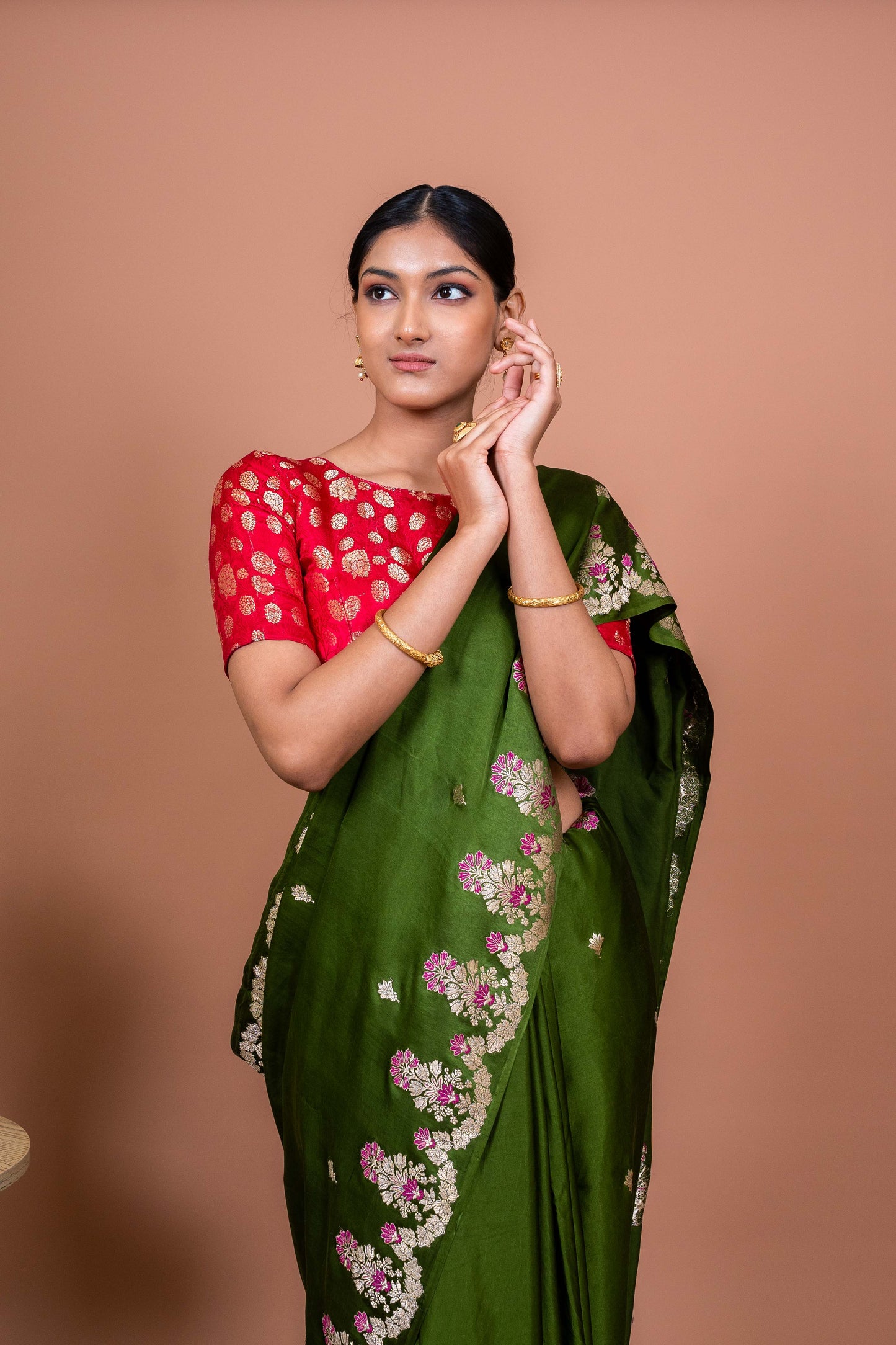Meenakar Border Handwoven Banaras Saree