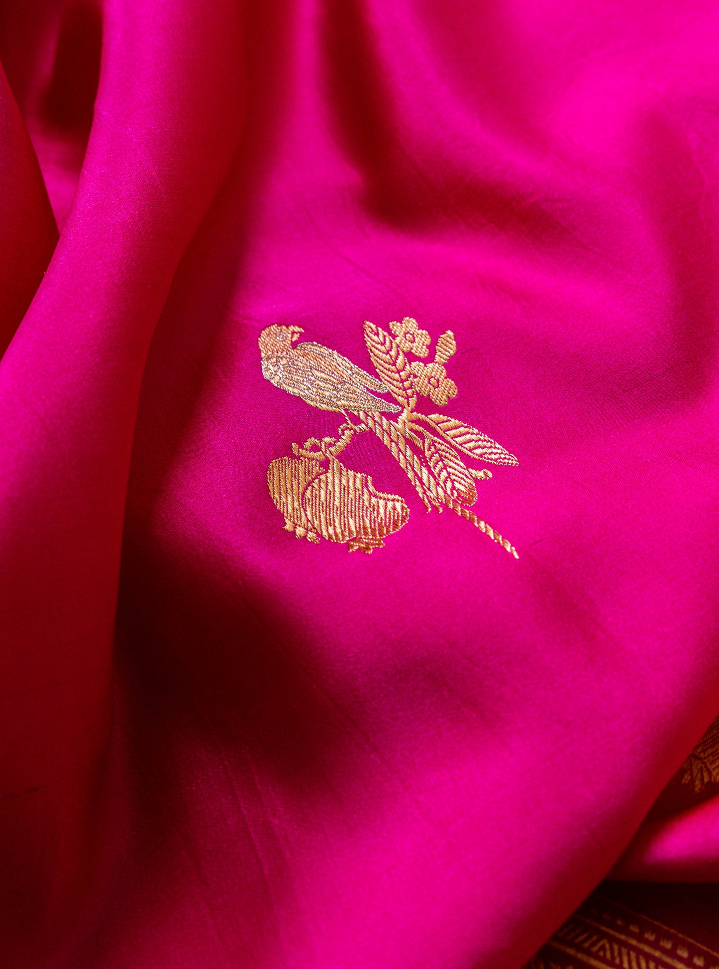 Parrot Boota Handwoven Banaras Saree