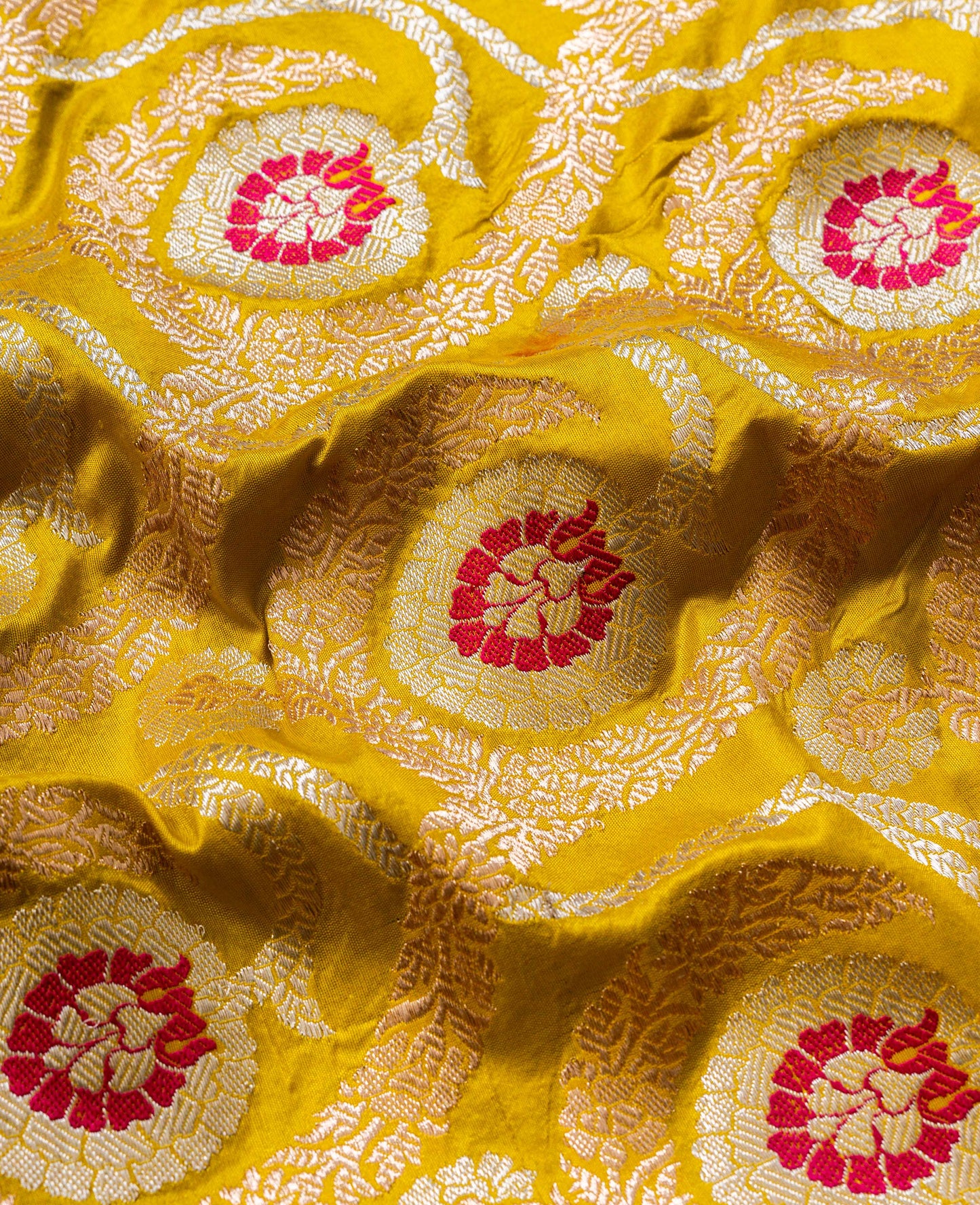 Kaner Jaal Handwoven Banaras Saree