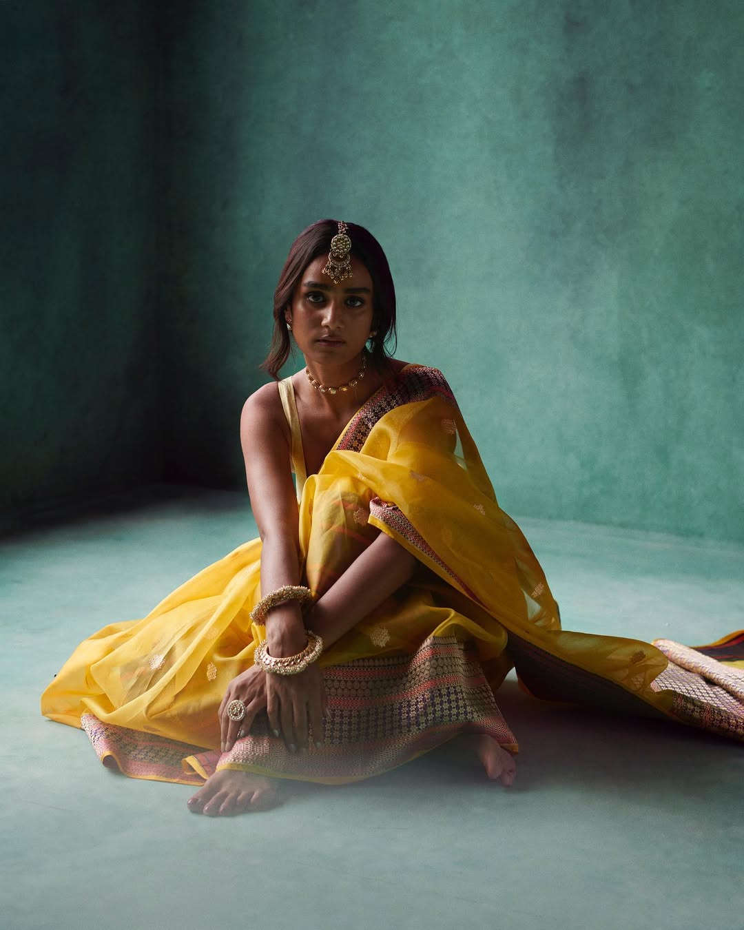 "Genda" Pure Banarasi Tissue Silk Saree