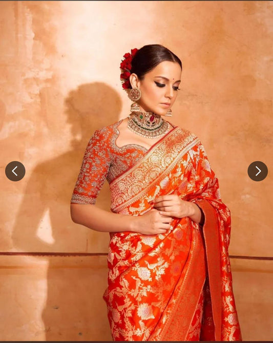 "Kangana" Pure Banarasi Silk Saree