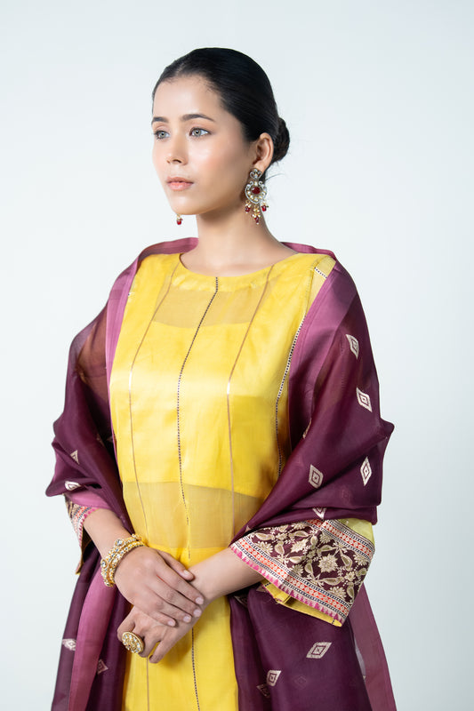 Vihaan – Radiant Yellow Ethnic Suit for Women