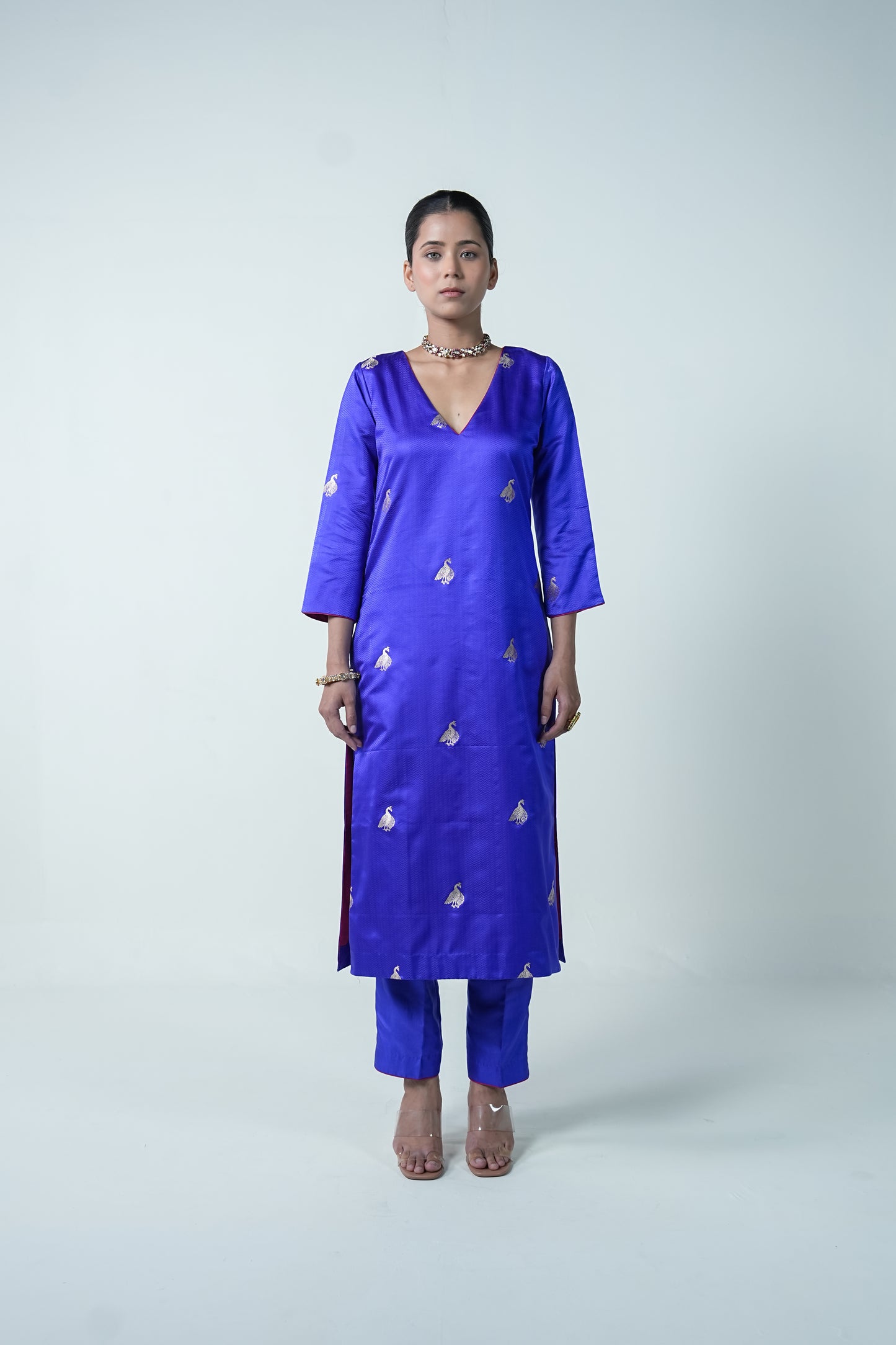 Megha Meena – Royal Purple Ethnic Suit for Women