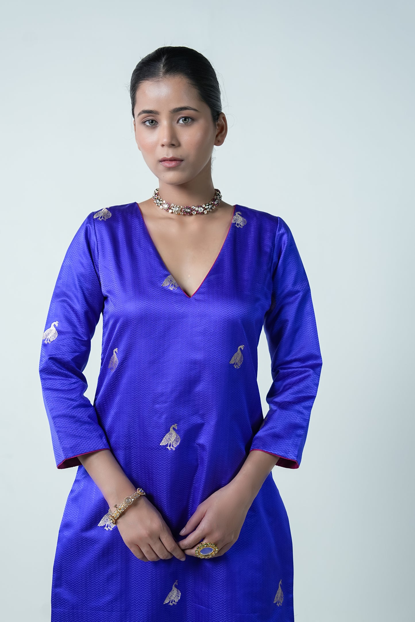 Megha Meena – Royal Purple Ethnic Suit for Women