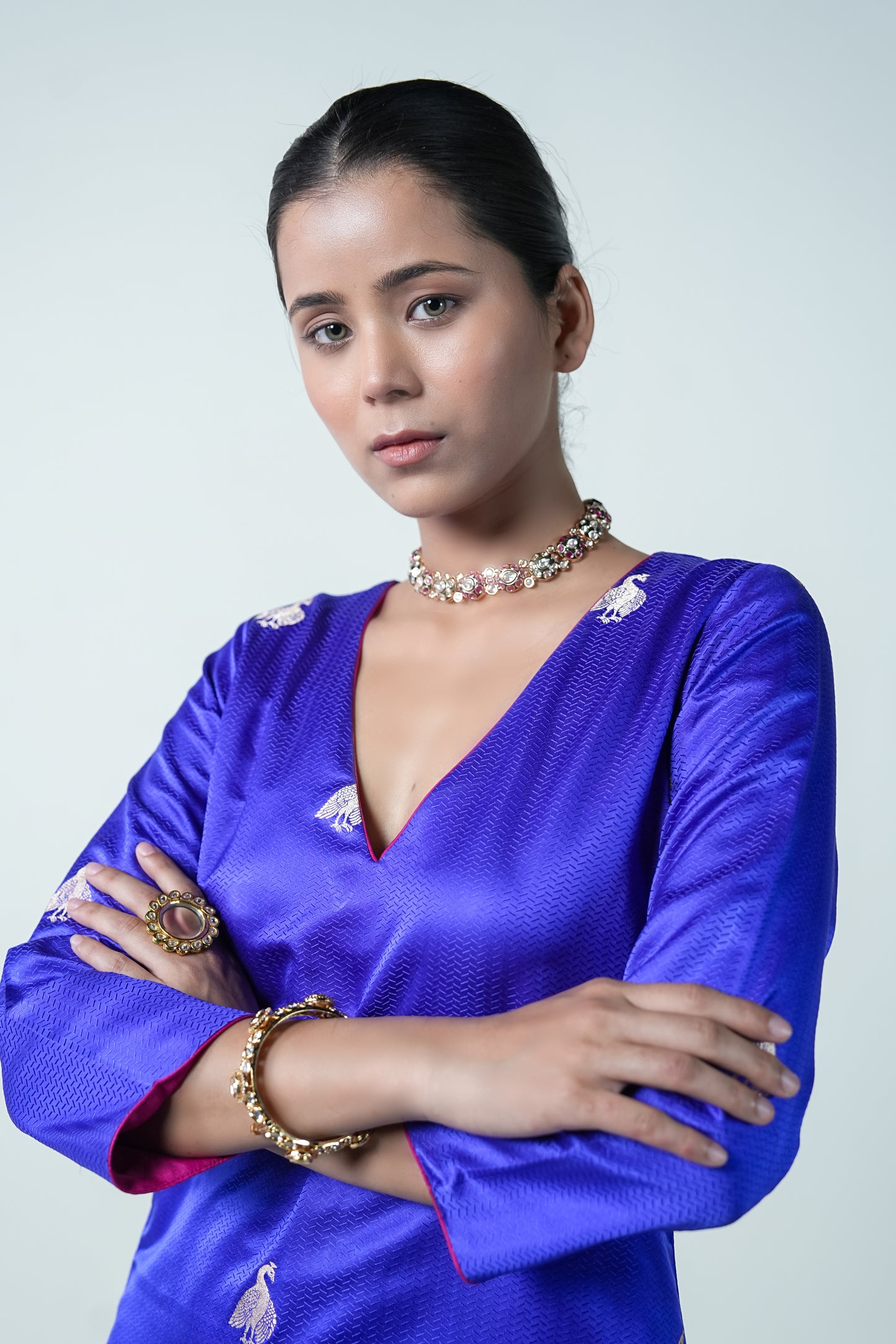 Megha Meena – Royal Purple Ethnic Suit for Women